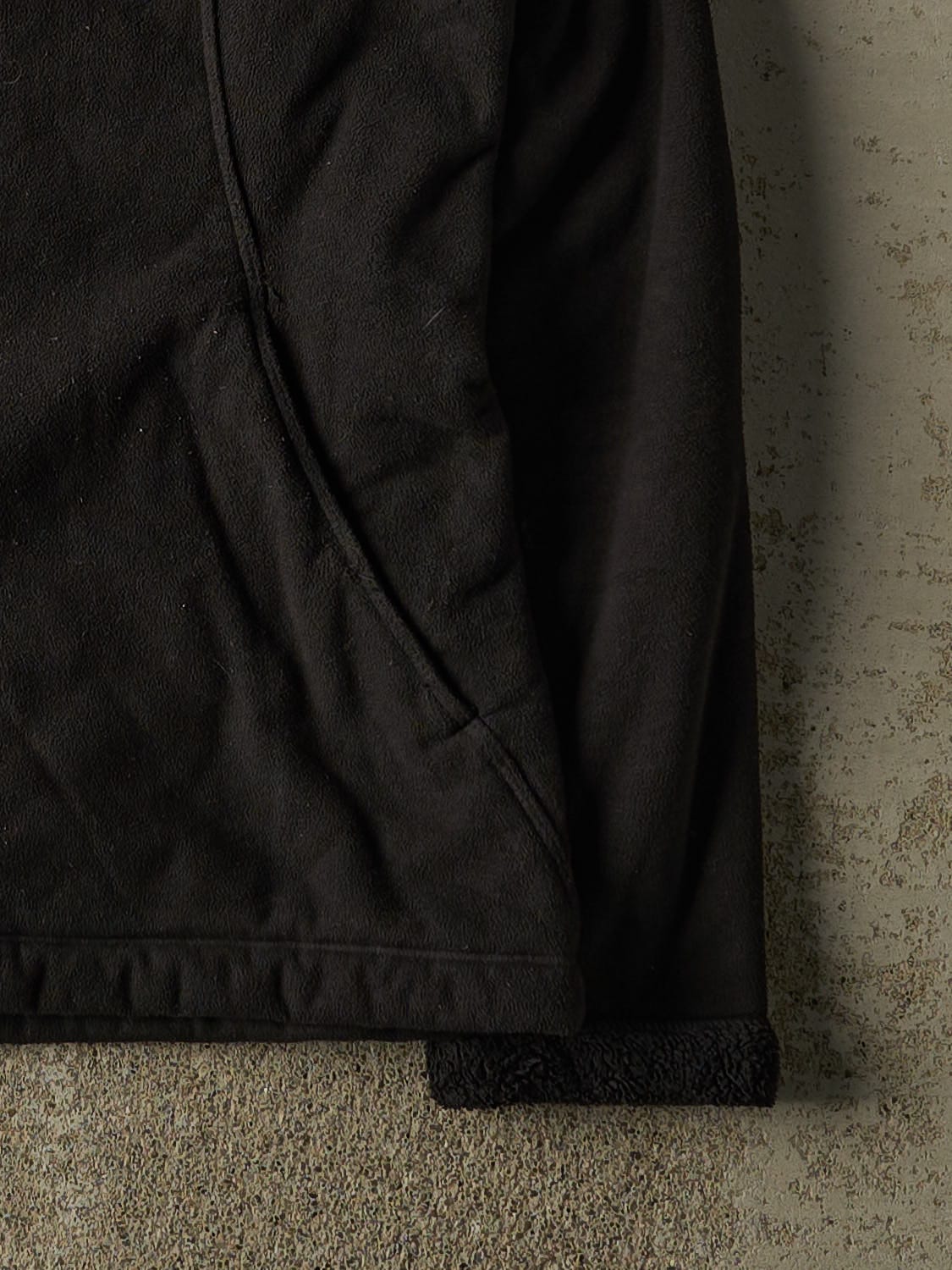 Vintage 90s Black The North Face Zip Up Fleece (S/M)
