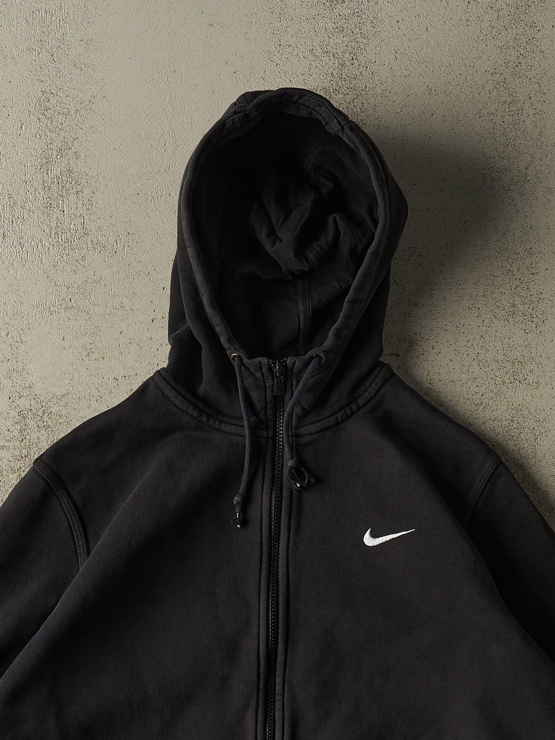 Vintage Y2K Black Nike Zip Up Hoodie (L/XL)