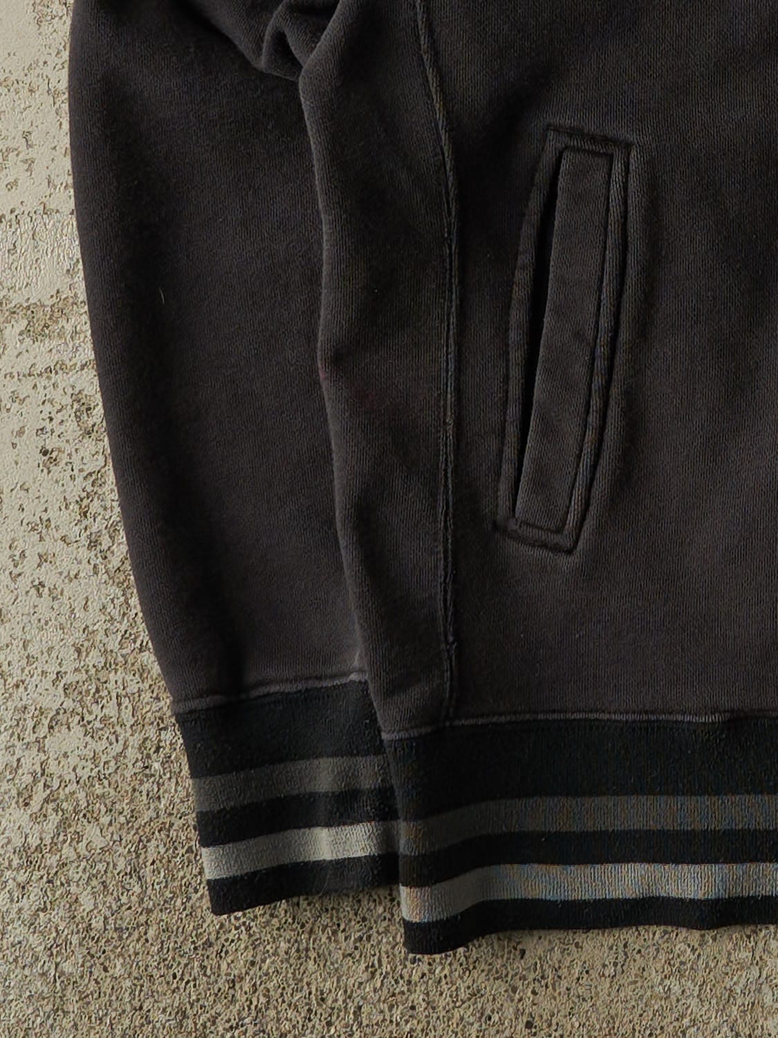 Vintage 90s Faded Black Roots Zip Up Sweater (M)