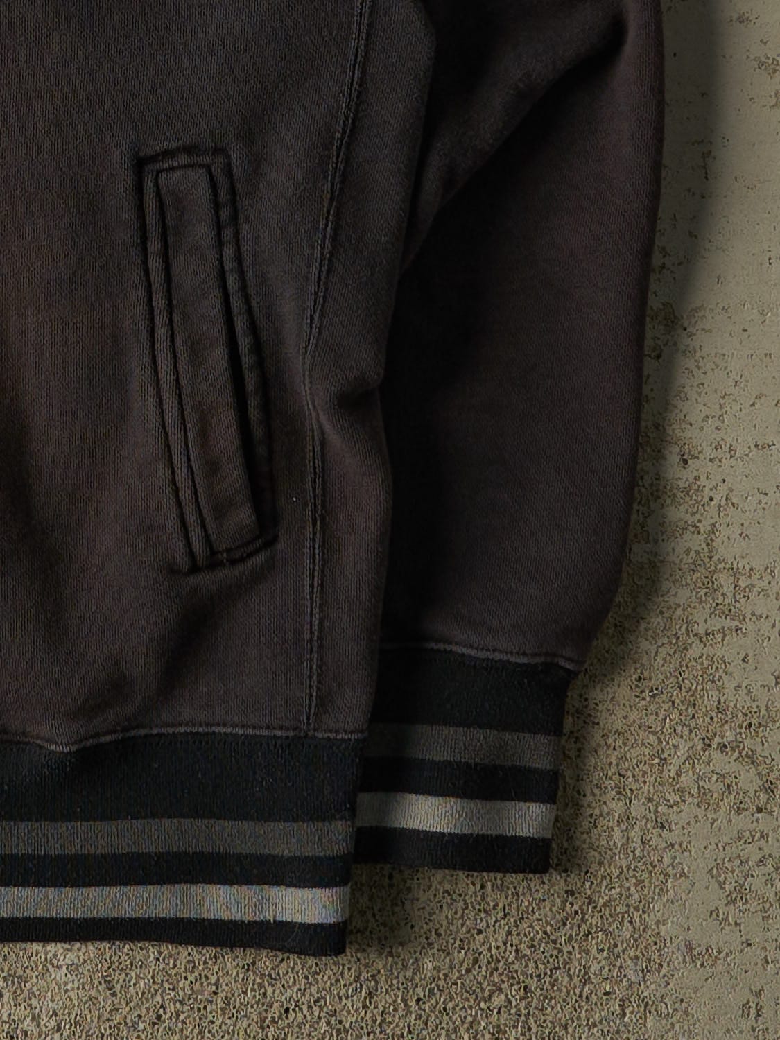 Vintage 90s Faded Black Roots Zip Up Sweater (M)