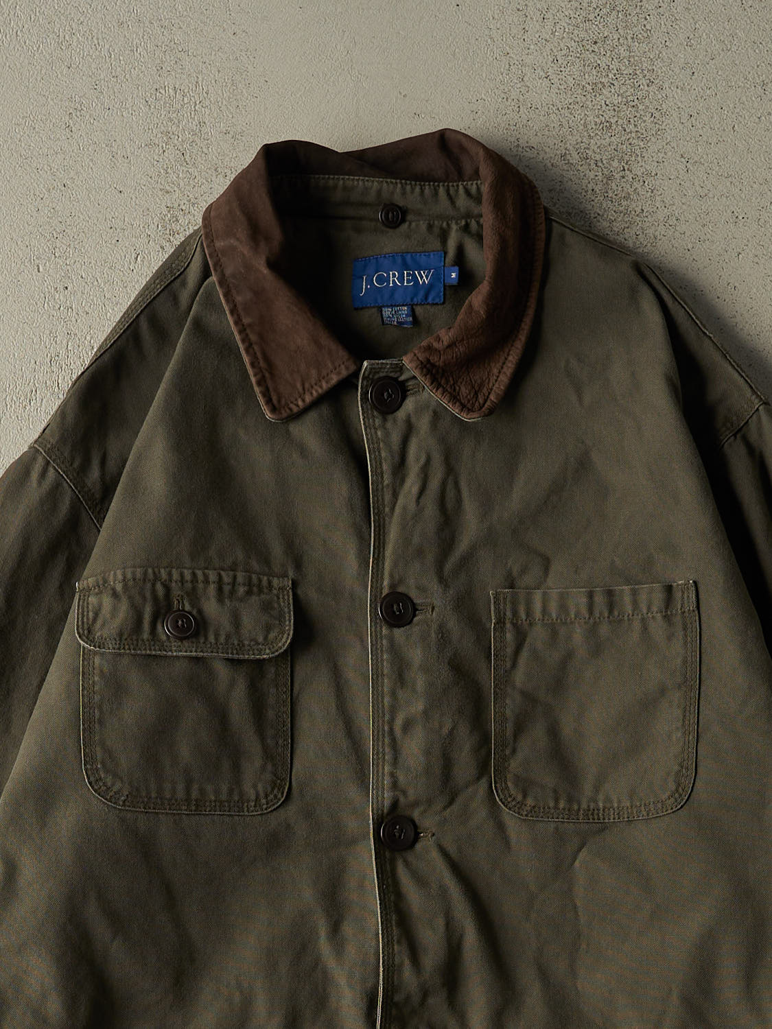 Vintage 90s Green J. Crew Chore Jacket (L)