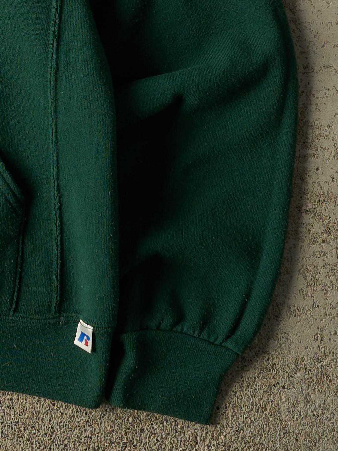 Vintage Y2K Green Russell Athletic Trent University Hoodie (S)