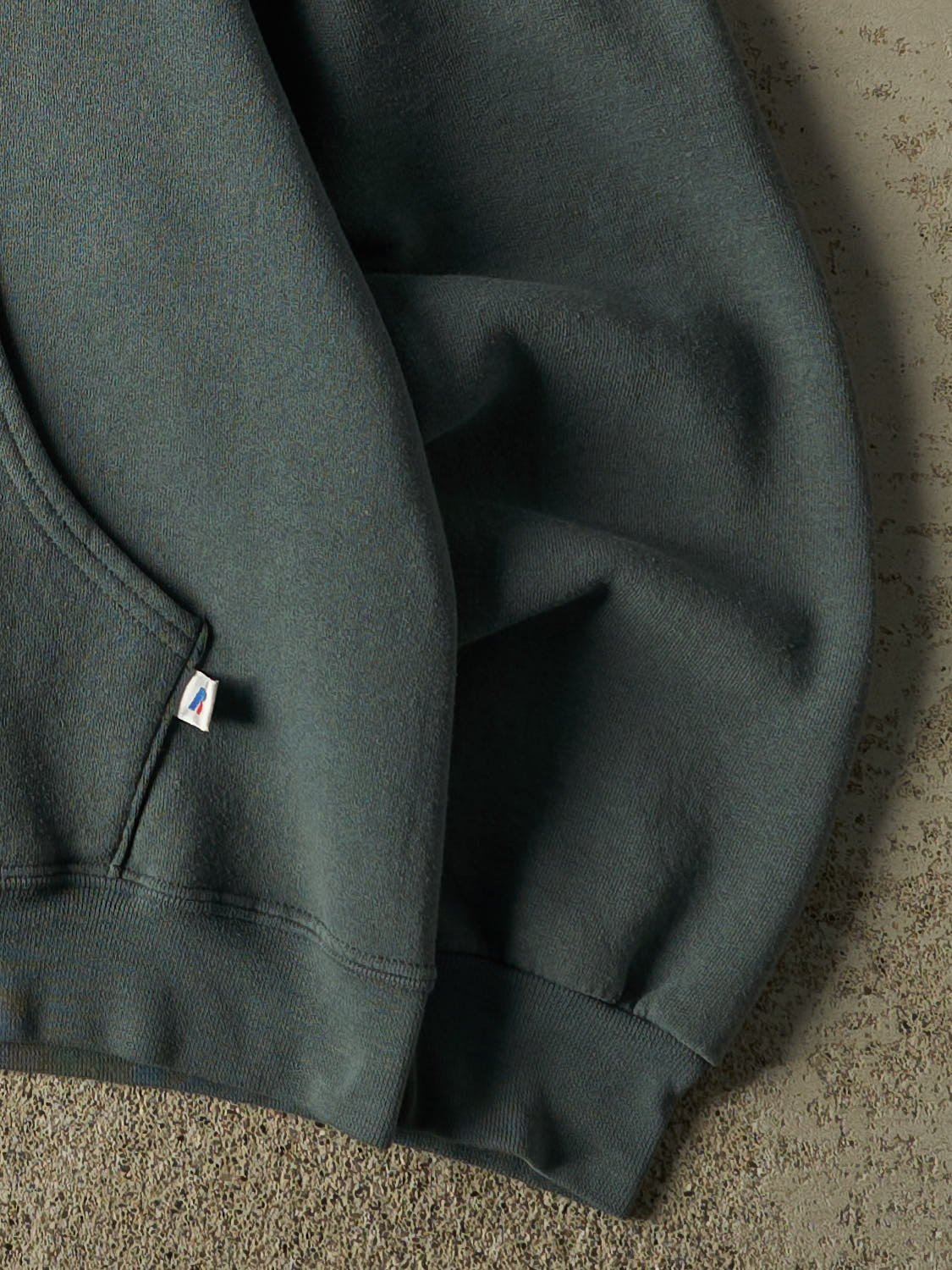 Vintage Y2K Green Russell Athletic Zip Up Hoodie (M)