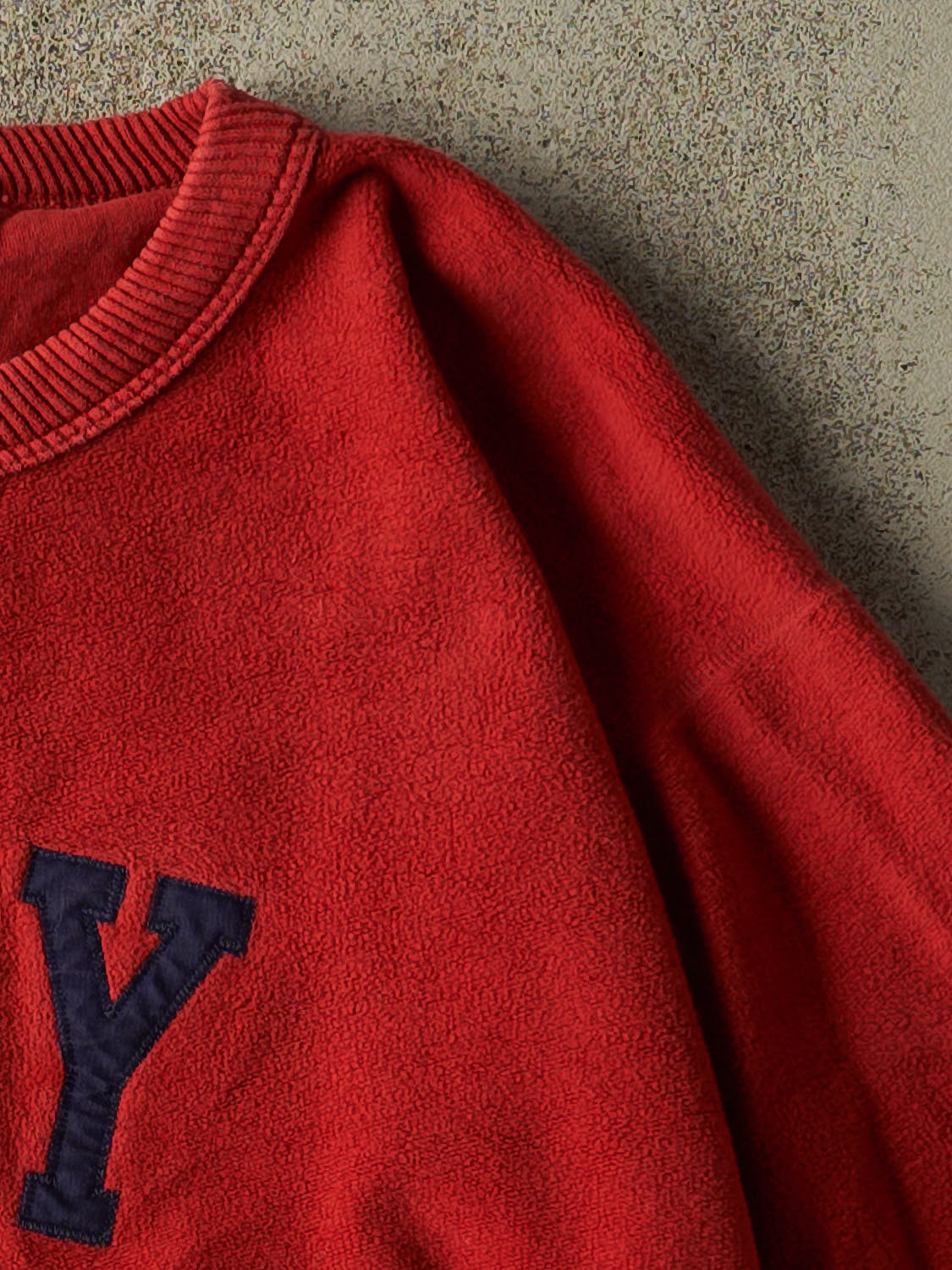 Vintage 90s Red DCY Embroidered Inside Out Sweater (M/L)