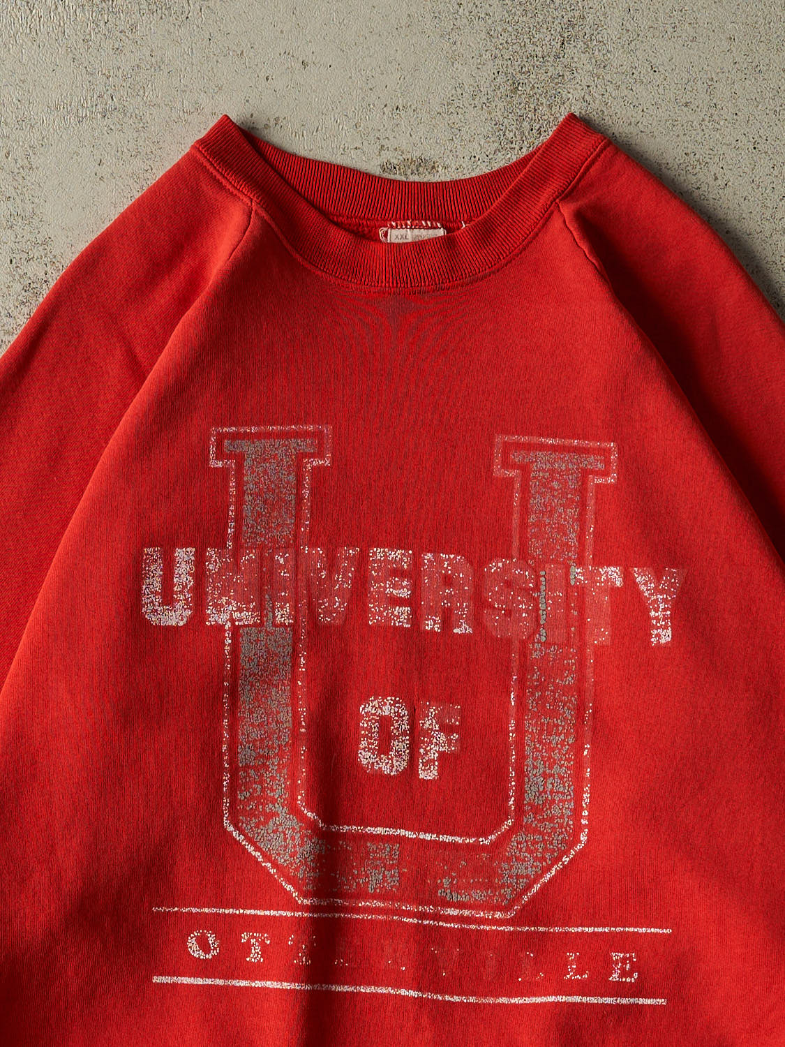 Vintage 80s Red University of Otterville Crewneck (XL/XXL)