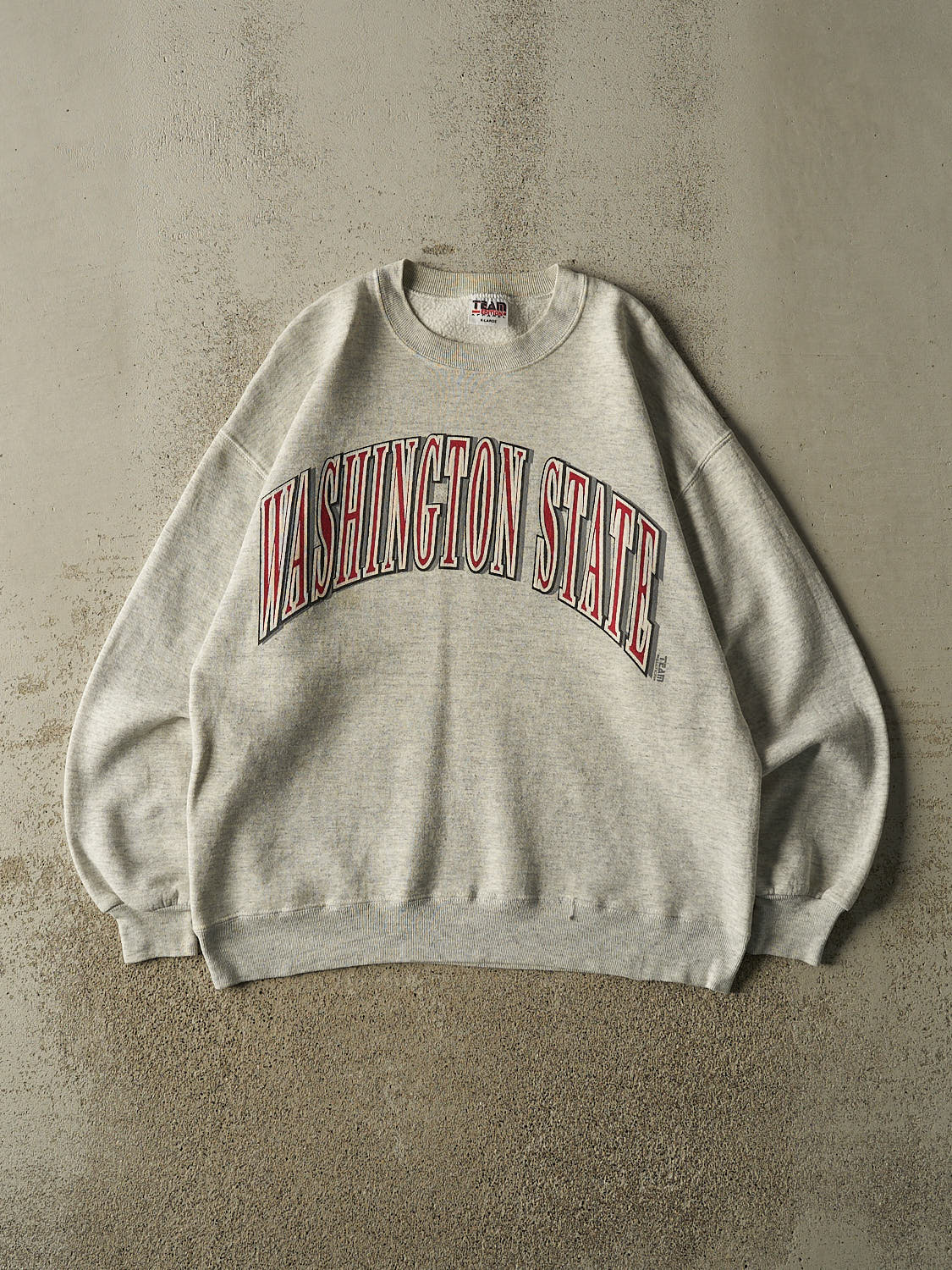 Vintage 90s Heather Grey Washington State Cougars Crewneck (L/XL)