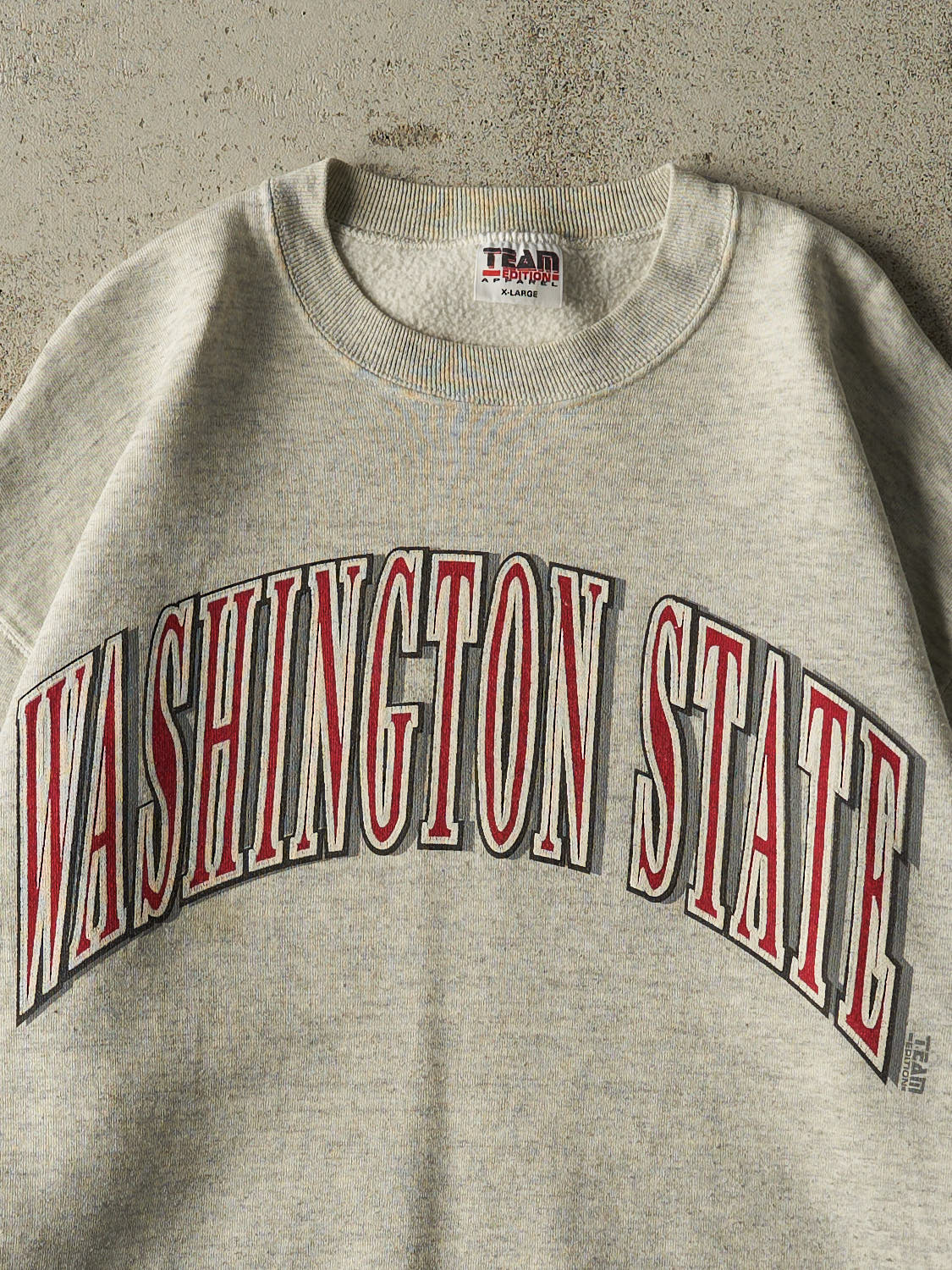 Vintage 90s Heather Grey Washington State Cougars Crewneck (L/XL)