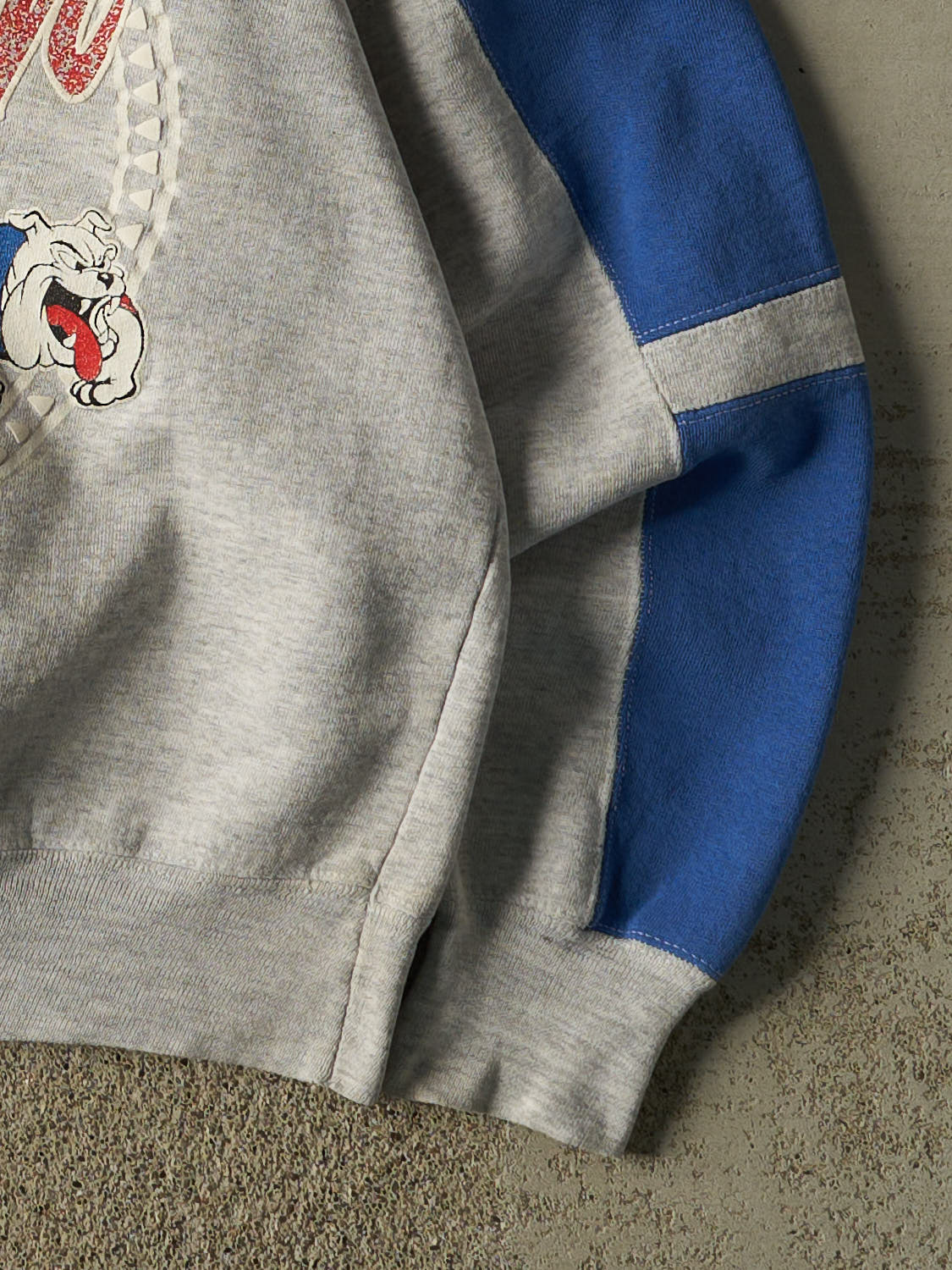 Vintage 90s Grey Sutherlin Bulldogs Crewneck (M)