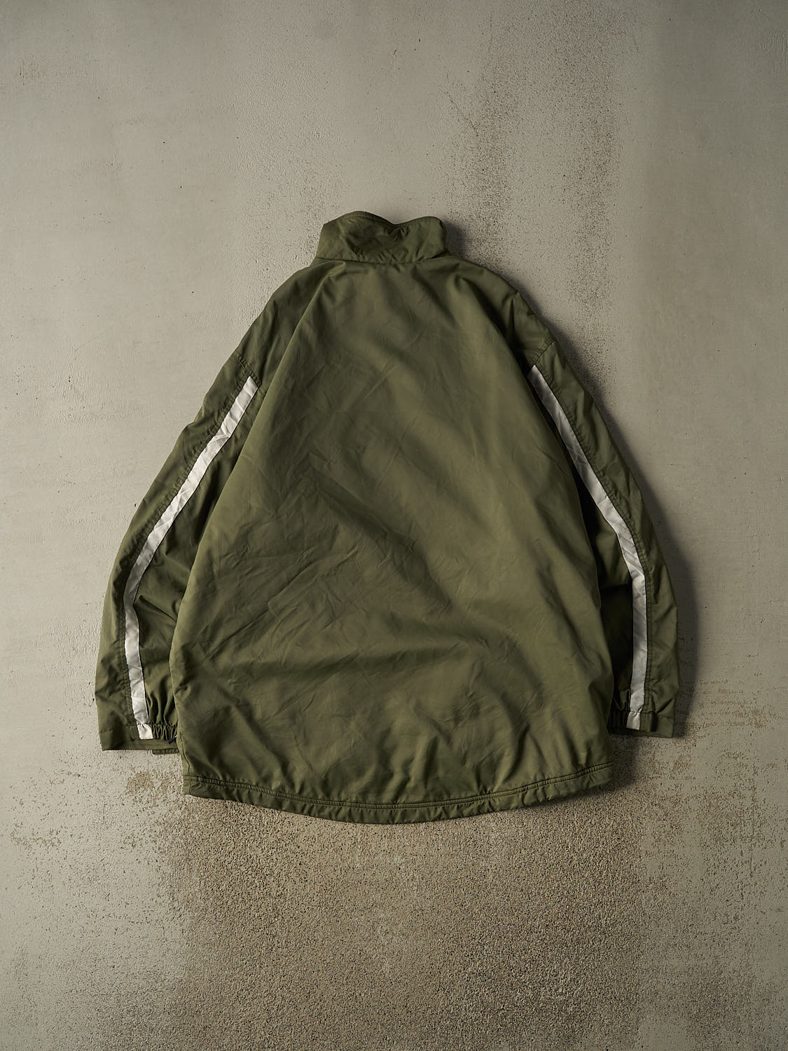 Vintage Y2K Green Nike Fleece Lined Windbreaker Jacket (XXL)