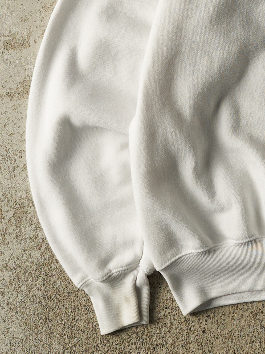 Vintage 90s White Blank Crewneck (M)