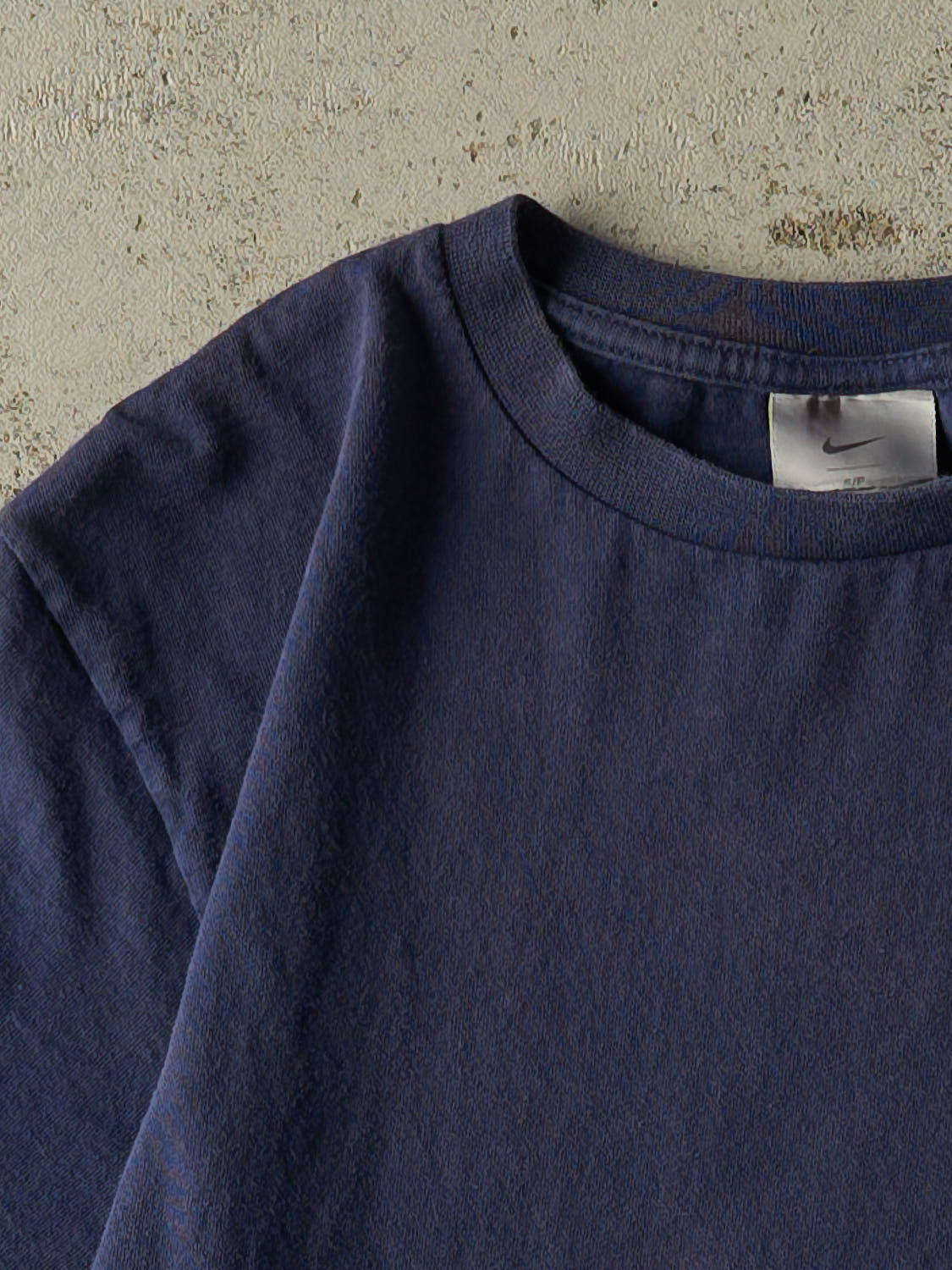 Vintage Y2K Navy Blue Nike Logo Tee (S/M)