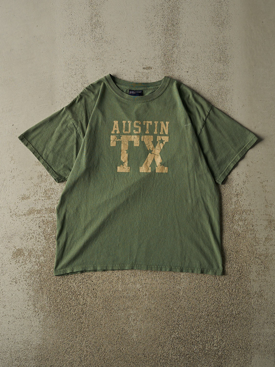 Vintage 90s Green Austin Texas Tee (M/L)