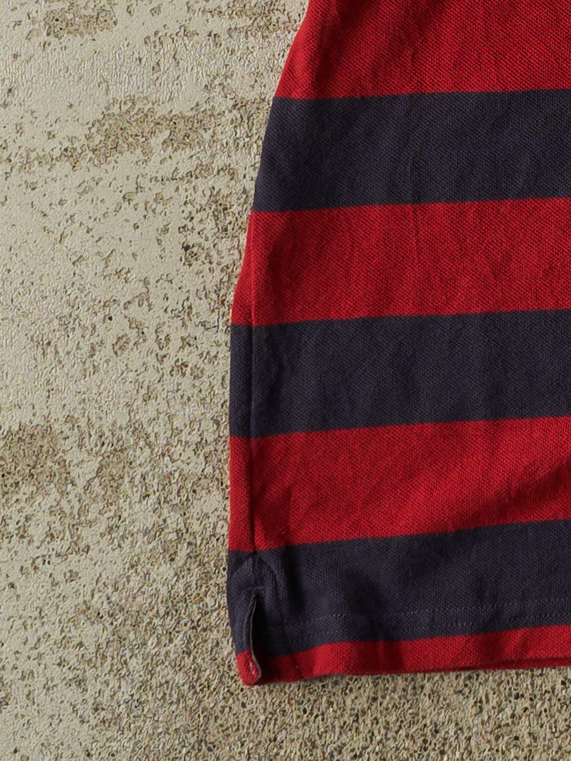 Vintage Y2K Red Lacoste Quarter Button Tee (M/L)