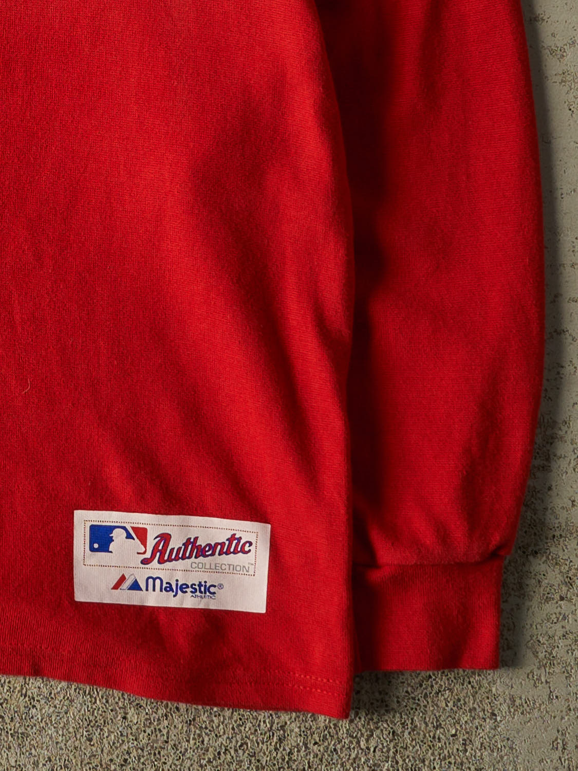 Vintage Y2K Red Philadelphia Phillies Mock Neck Long Sleeve (XL)