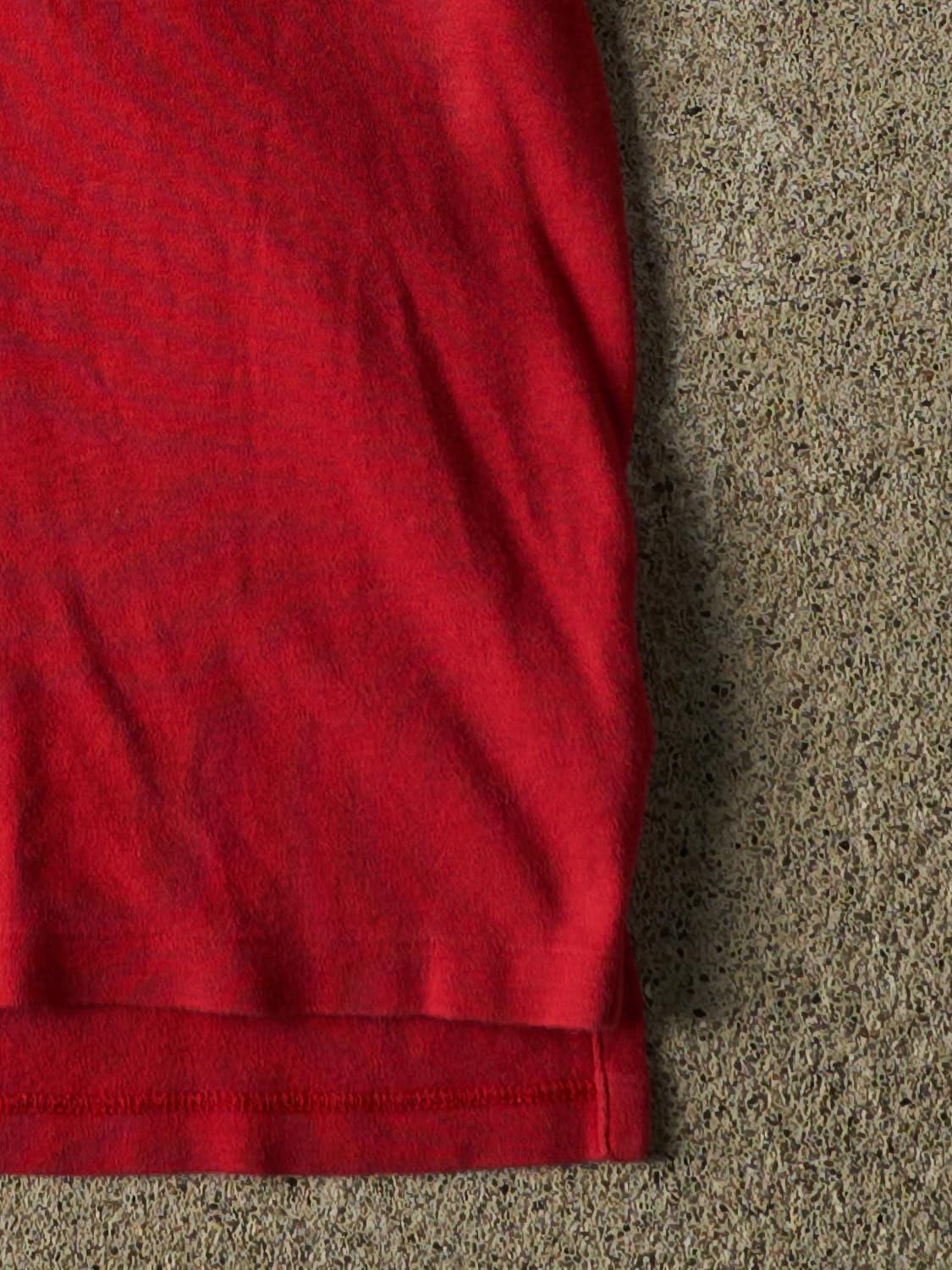 Vintage 90s Red Stanford University Quarter Button Tee (S/M)