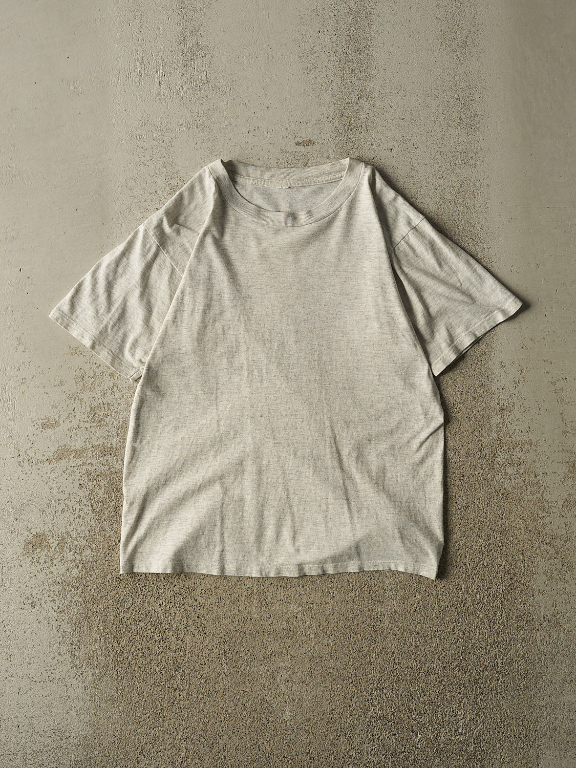 Vintage 90s Heather Grey Blank Tee (S/M)