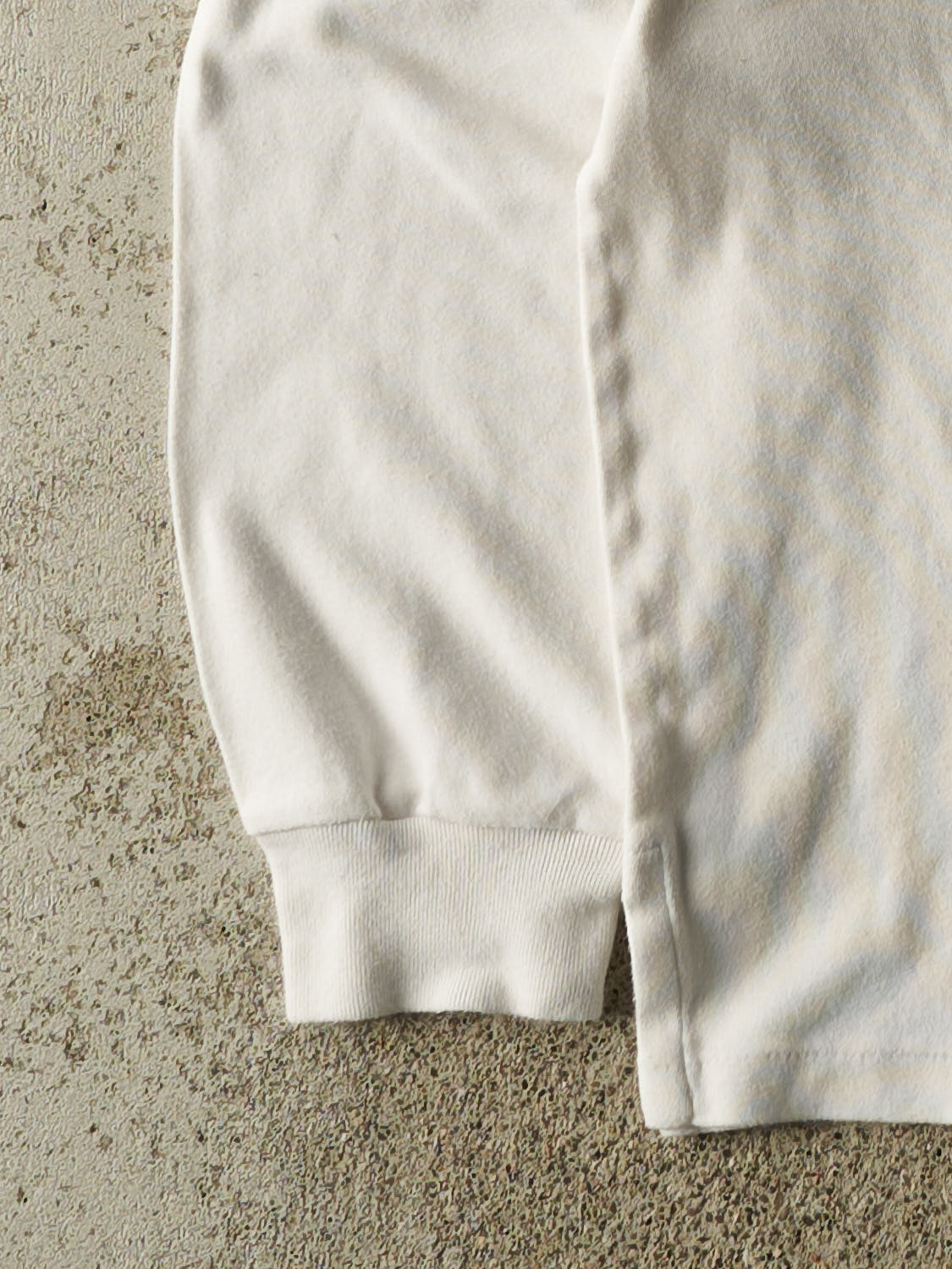 Vintage 90s White Polo Turtleneck Long Sleeve (XL)