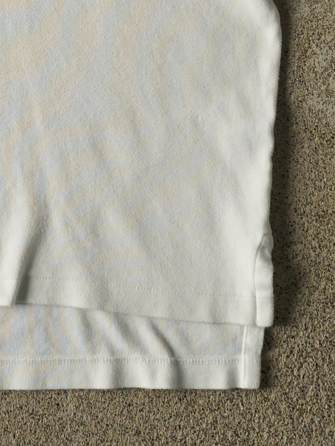Vintage 90s White Polo Quarter Button Tee (XL/XXL)