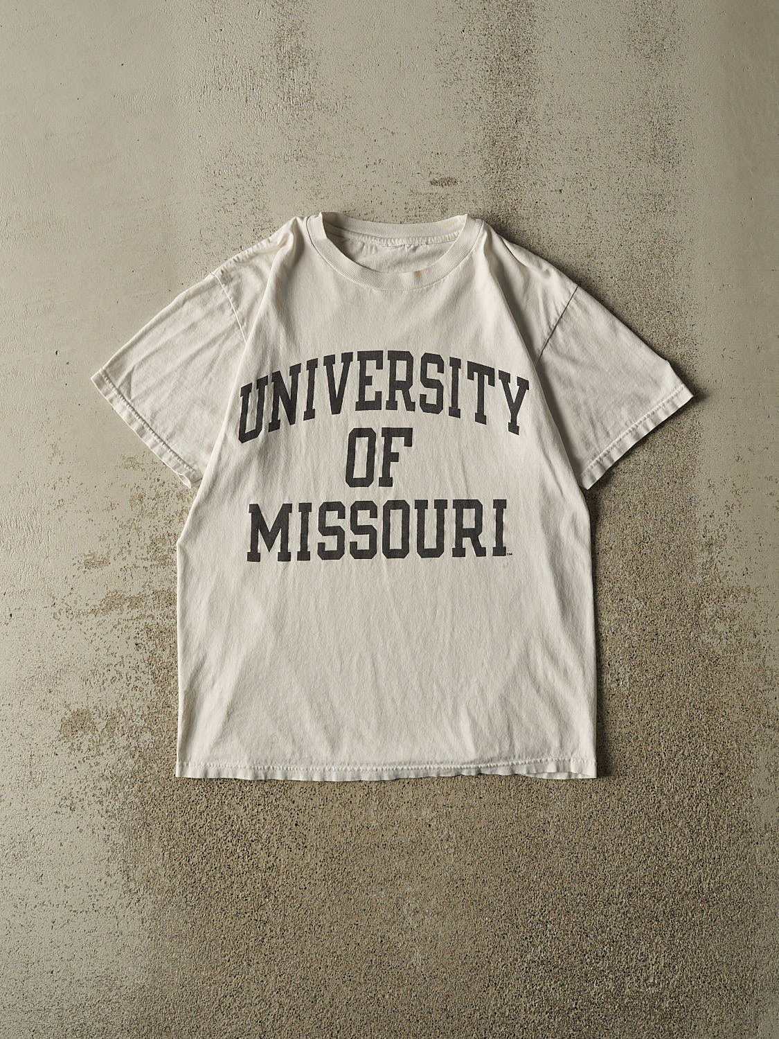 Vintage 90s White University of Missouri Tee (S/M)