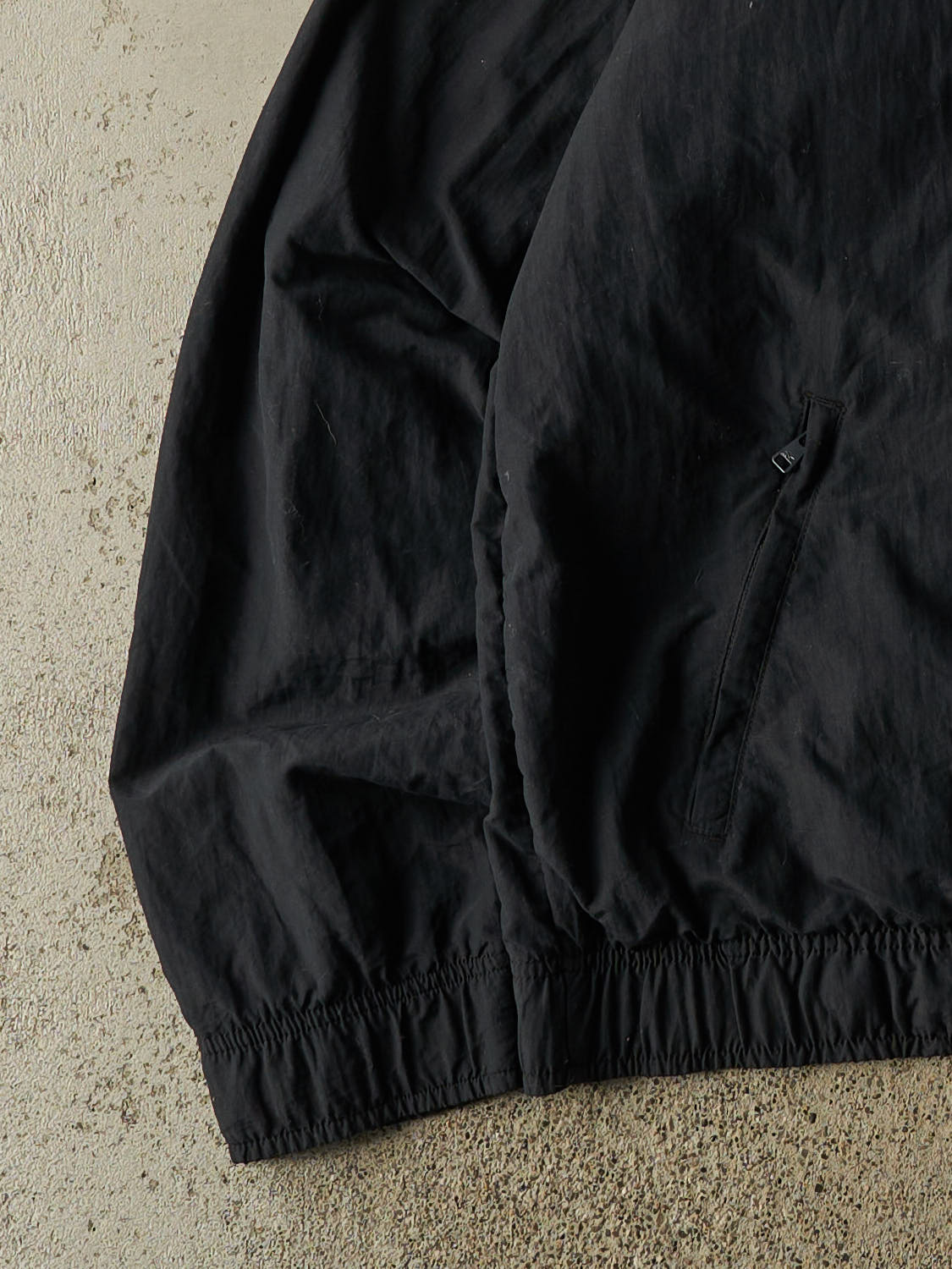 Vintage Y2K Black Reebok Windbreaker Jacket (XL)