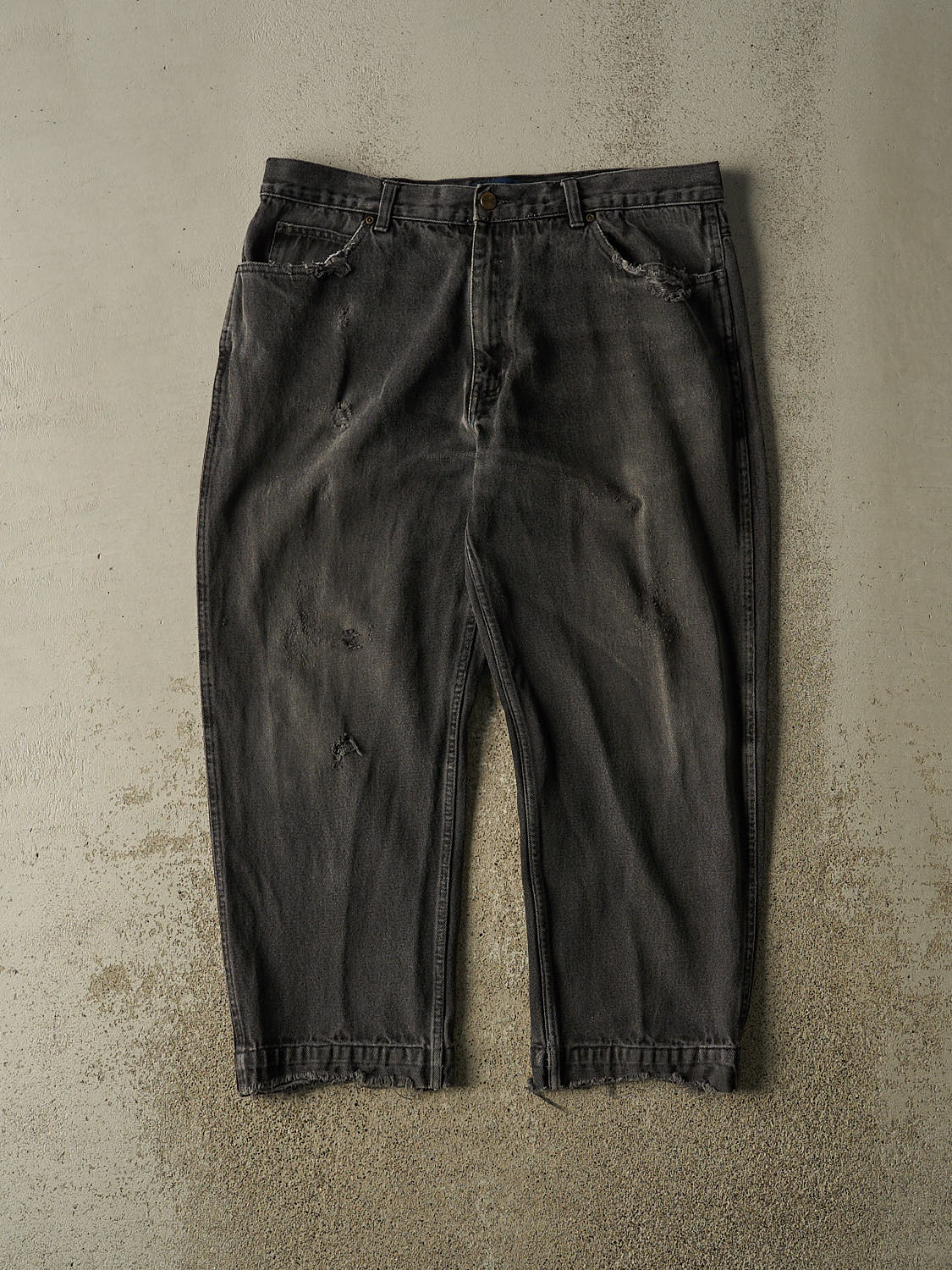 Vintage 90s Faded Black Penmans Denim Pants (37x26)