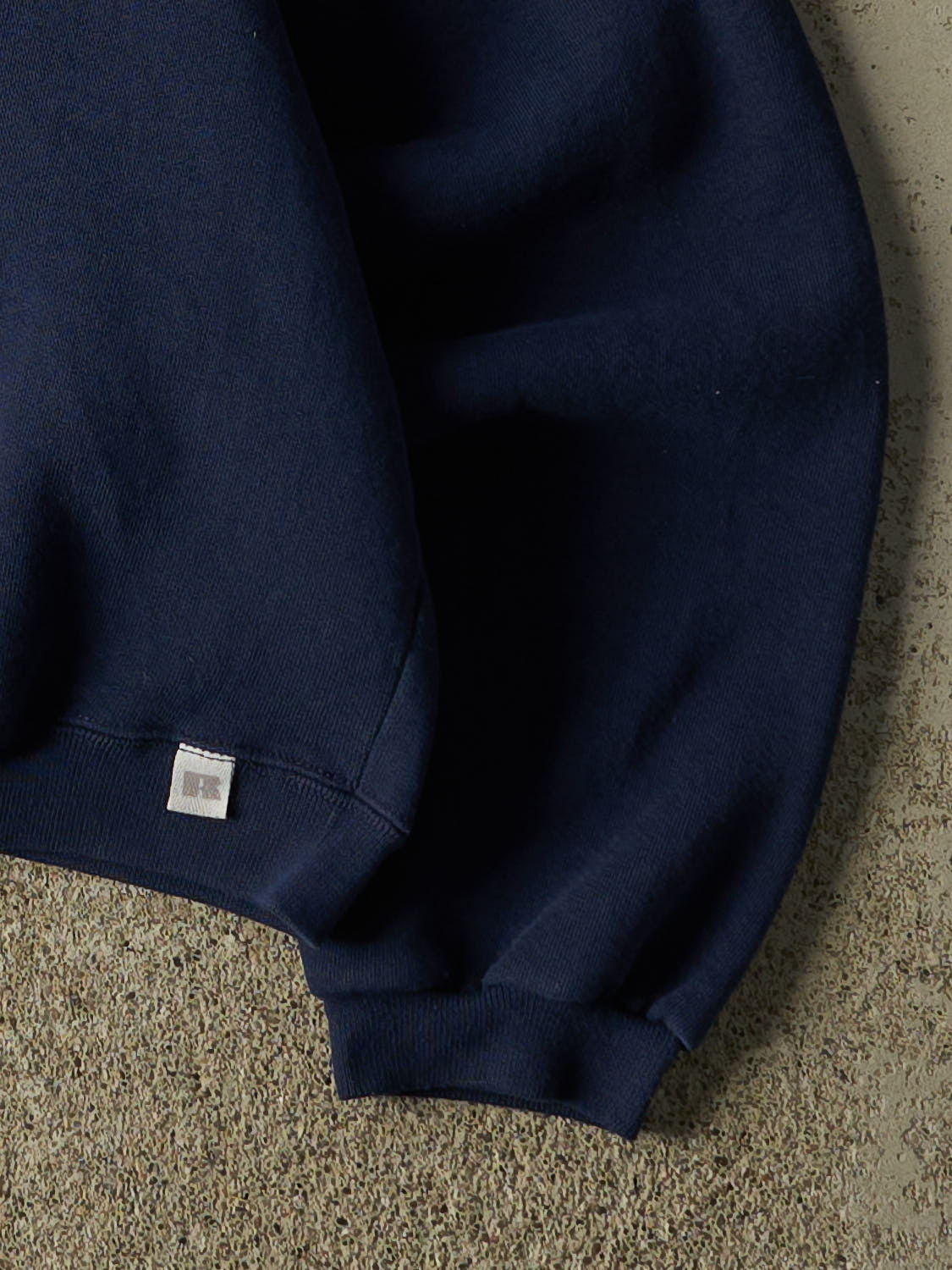 Vintage 90s Navy Blue Russell Athletic Boxy Crewneck (S)