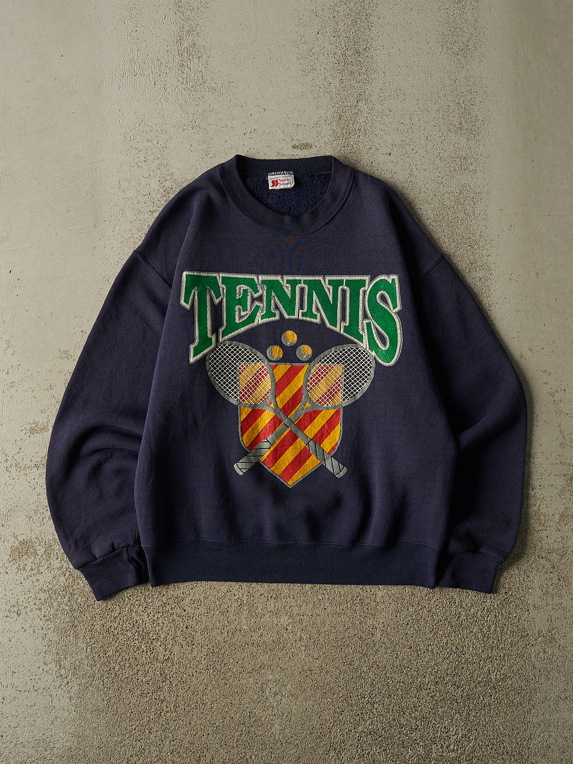 Vintage 90s Navy Blue Tennis Crewneck (M/L)