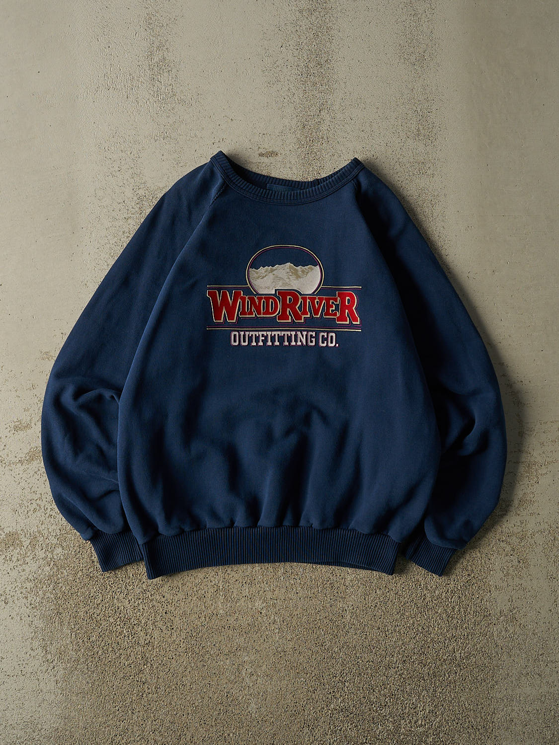 Vintage 90s Navy Blue Wind River Logo Crewneck (M/L)