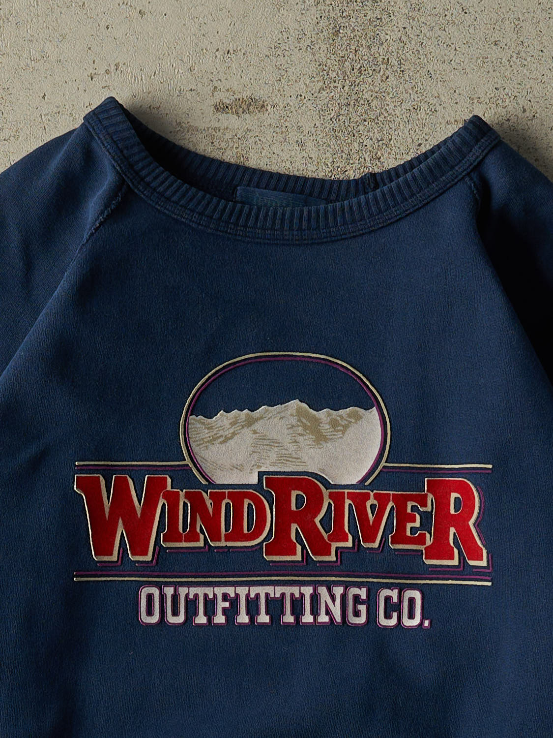 Vintage 90s Navy Blue Wind River Logo Crewneck (M/L)