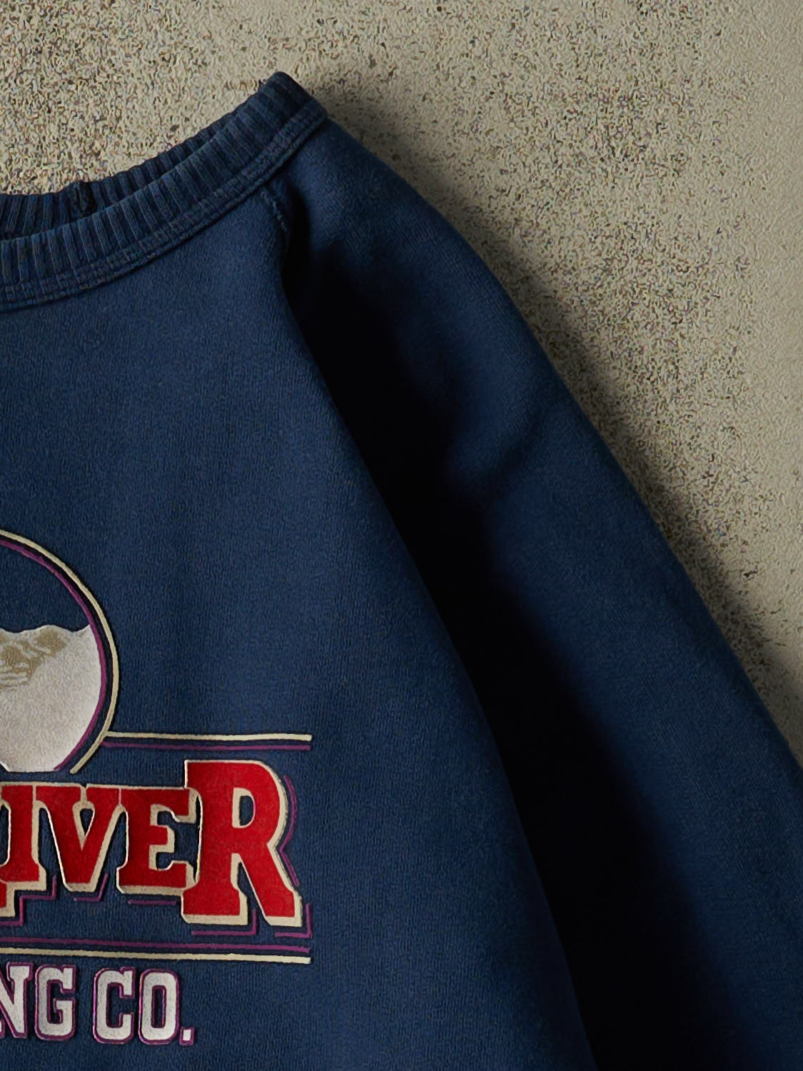 Vintage 90s Navy Blue Wind River Logo Crewneck (M/L)