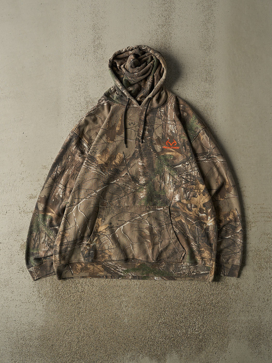 Vintage 90s Camo Realtree Logo Hoodie (XL/XXL)