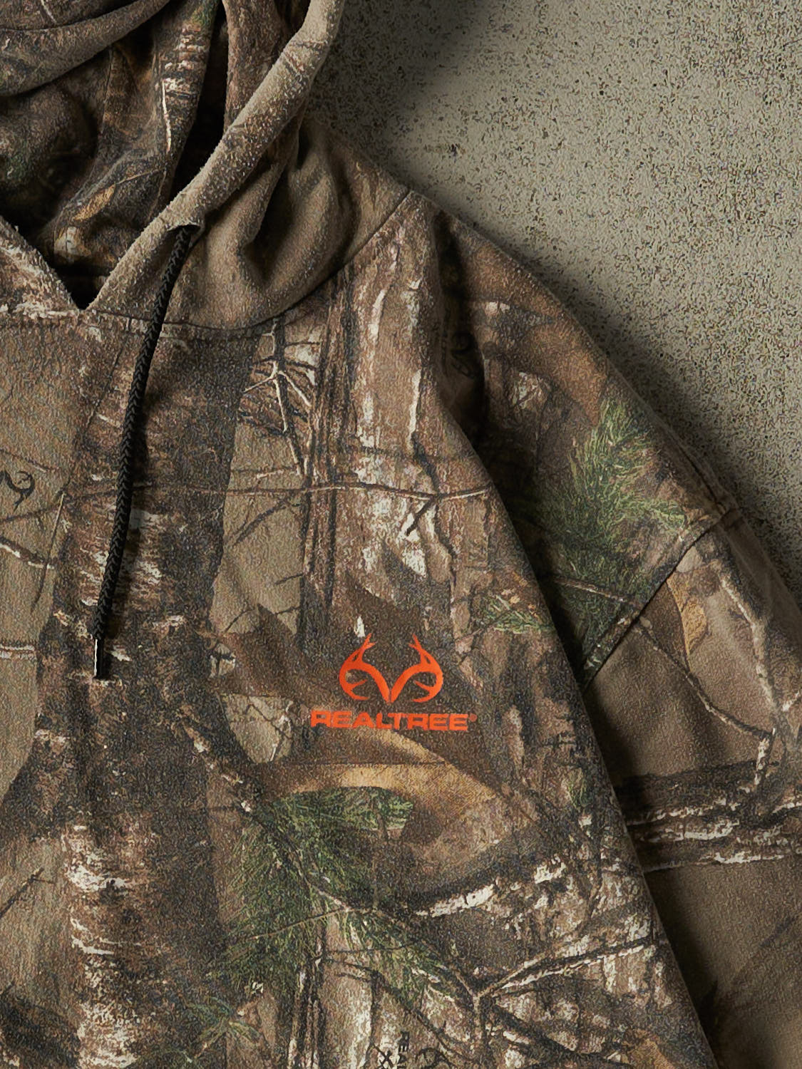 Vintage 90s Camo Realtree Logo Hoodie (XL/XXL)