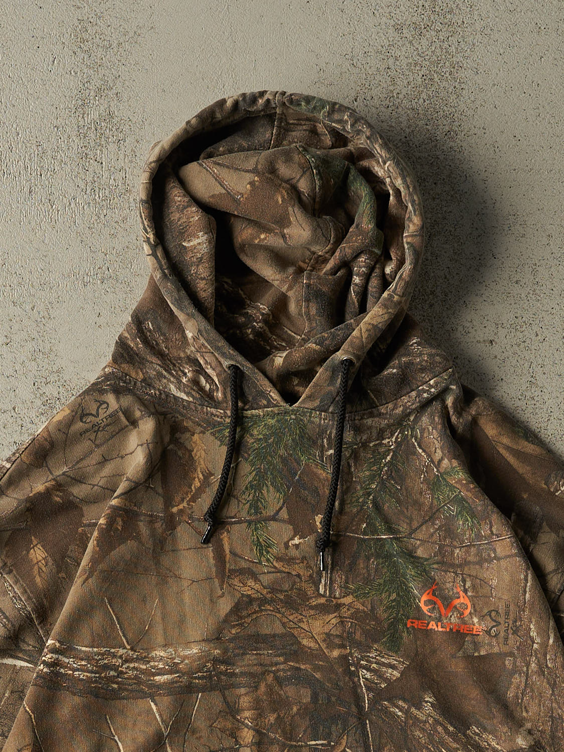 Vintage Y2K Camo Realtree Logo Hoodie (XL)
