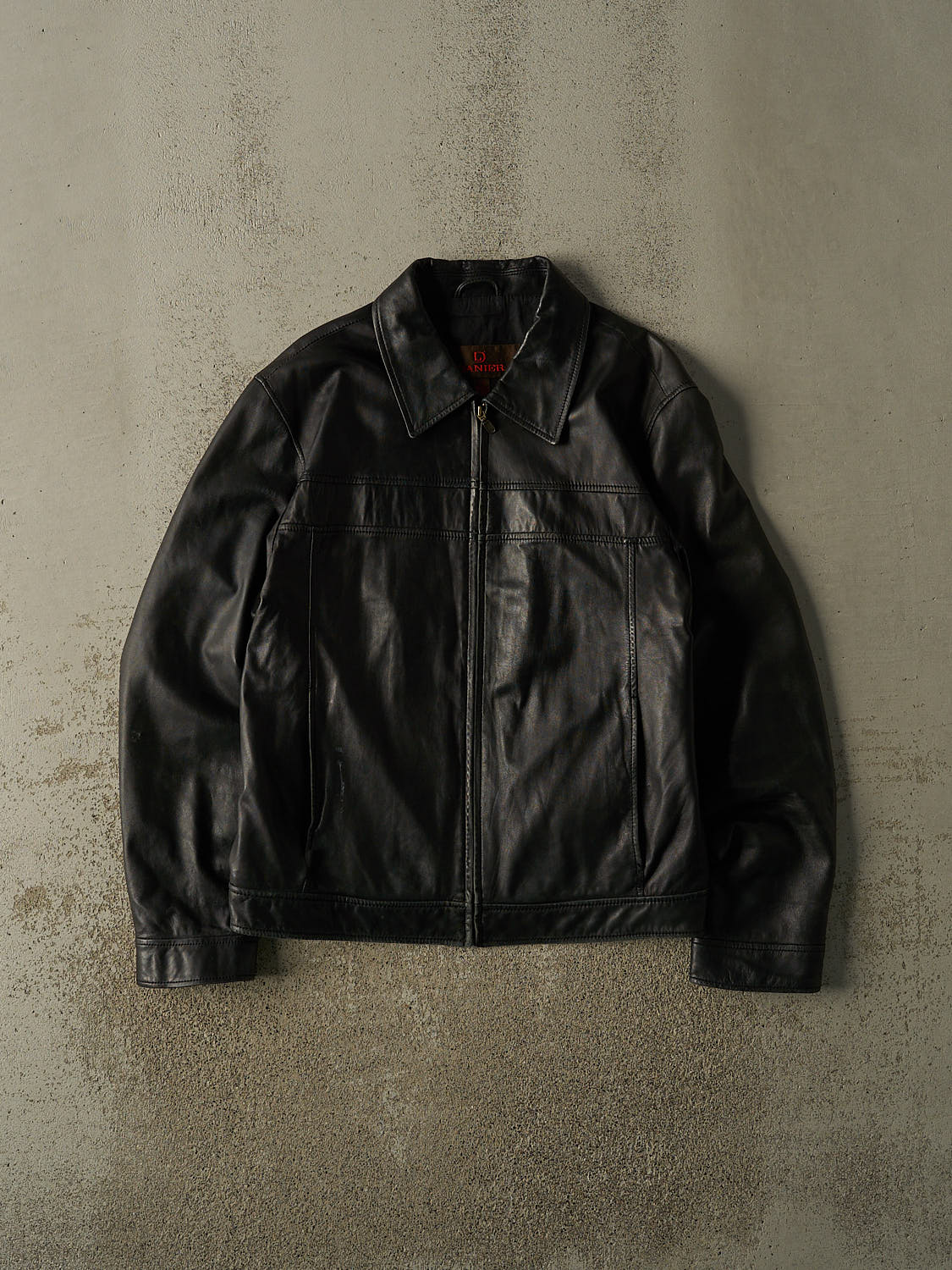 Vintage Y2K Black Danier Soft Leather Jacket (M/L)