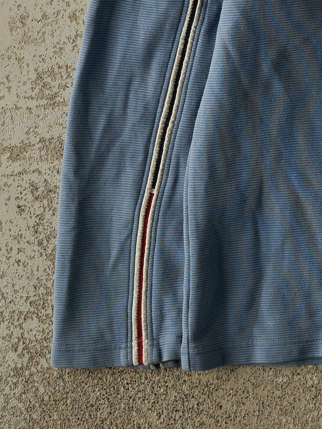 Vintage Y2K Blue Striped Long Sleeve Knit (M)
