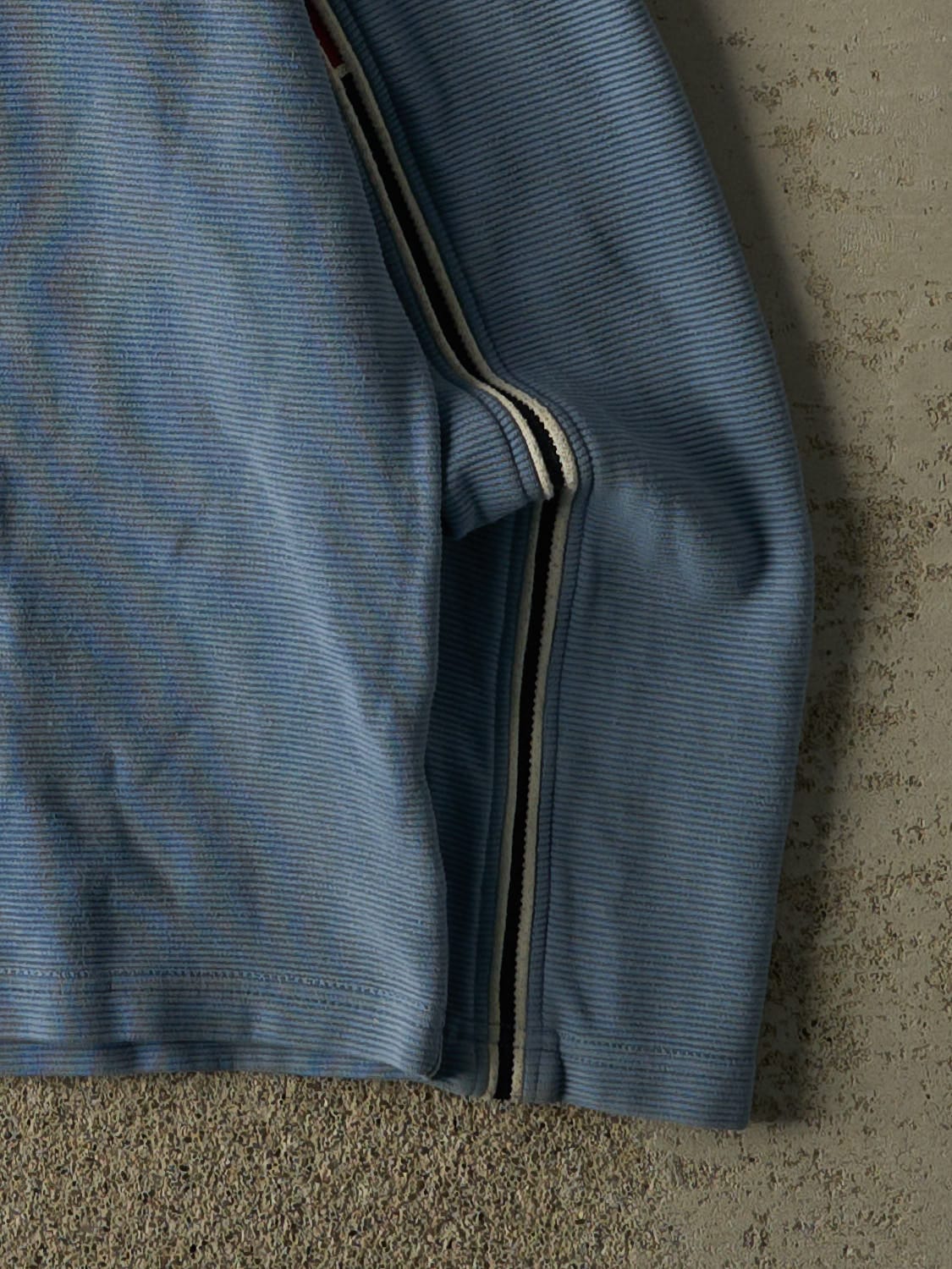 Vintage Y2K Blue Striped Long Sleeve Knit (M)