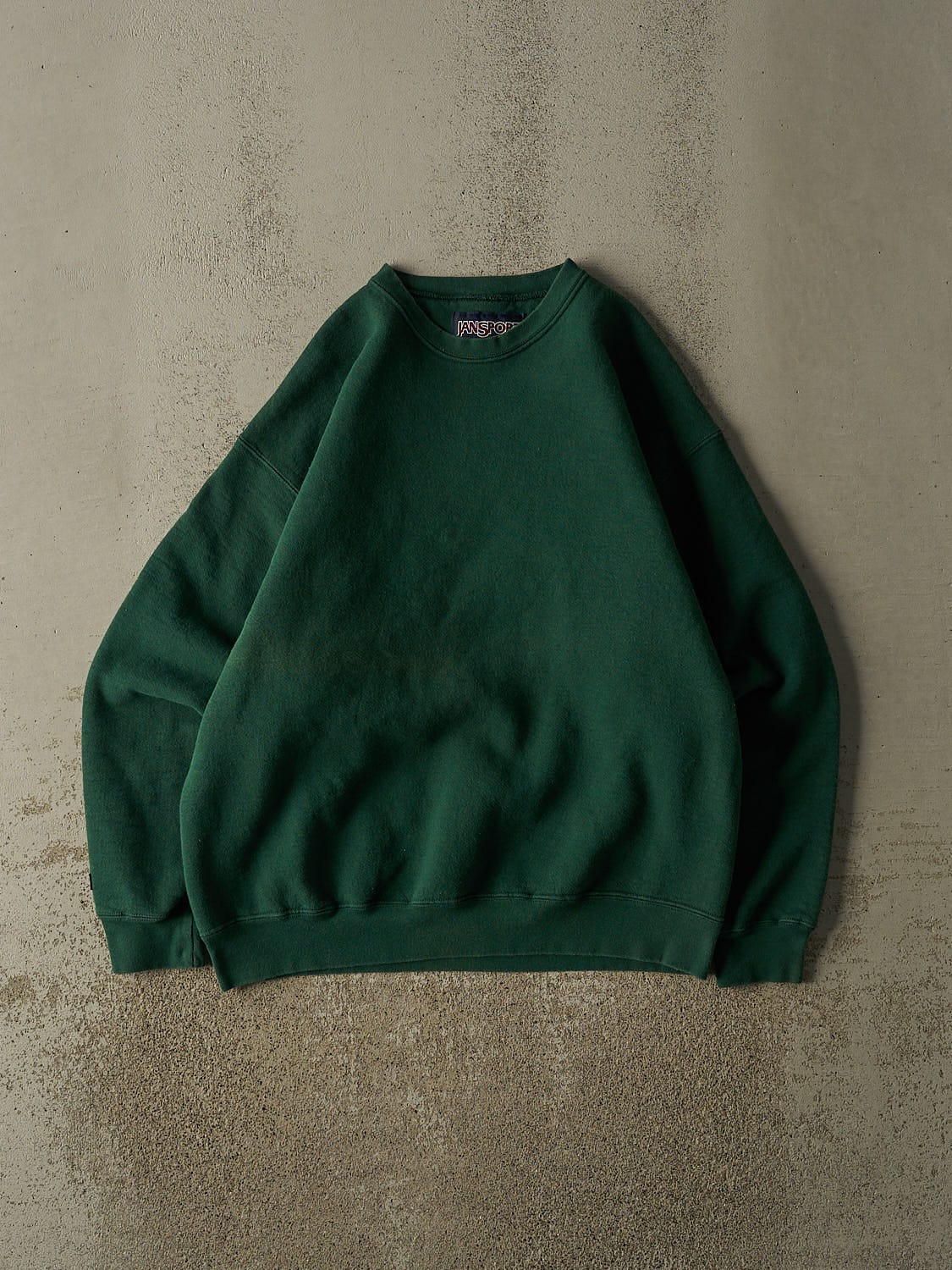 Vintage 90s Green Blank Crewneck (XL)