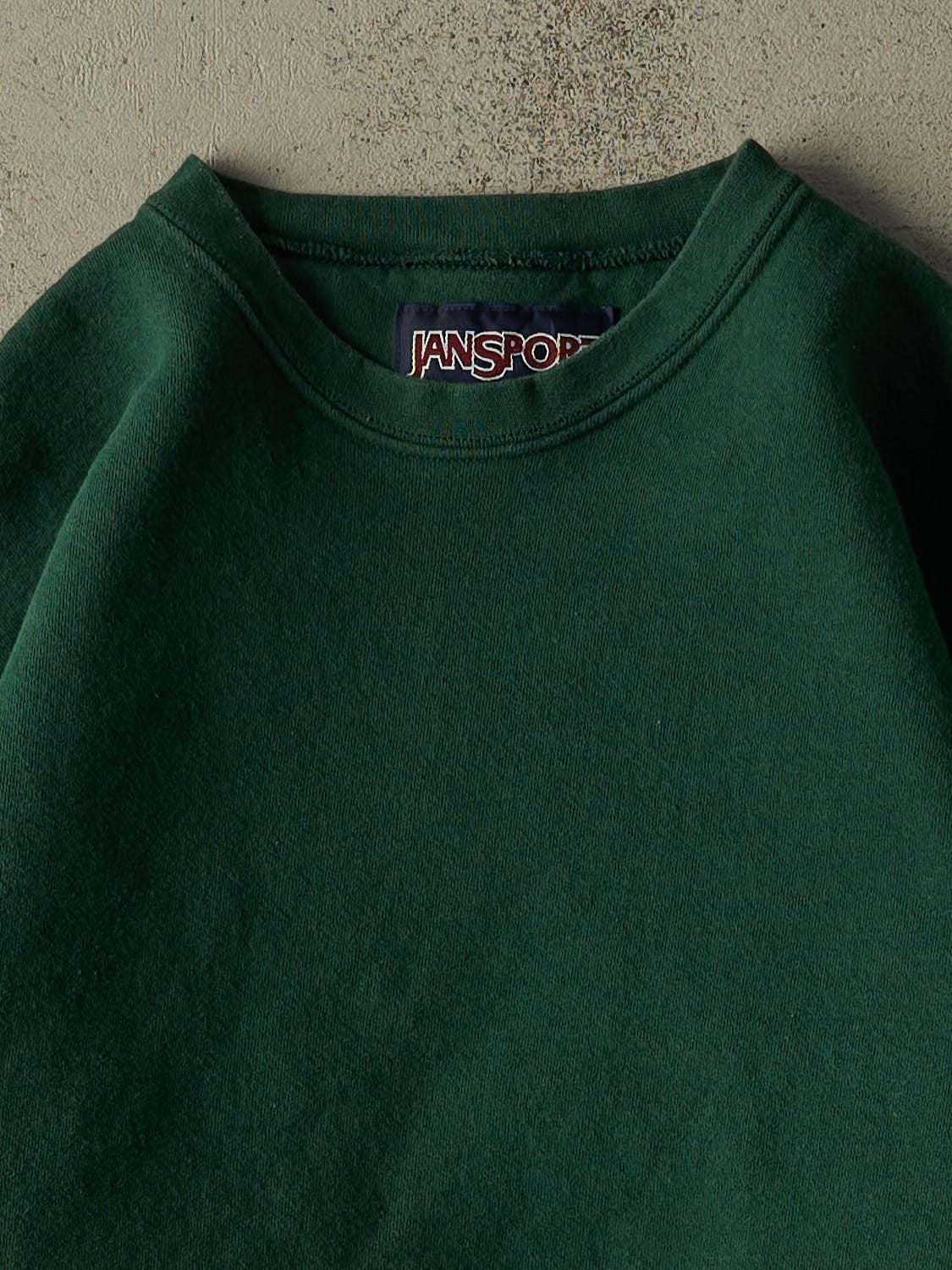 Vintage 90s Green Blank Crewneck (XL)