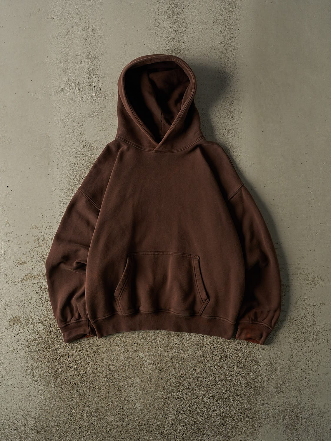 Vintage Y2K Brown Blank Hoodie (M/L)