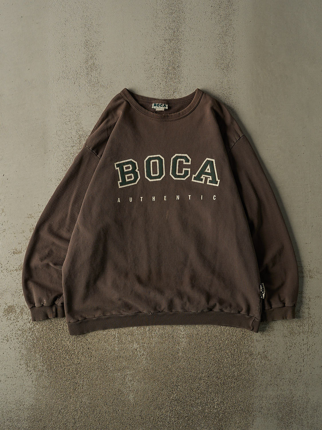 Vintage 90s Sun Faded Brown Boca Crewneck (XL/XXL)