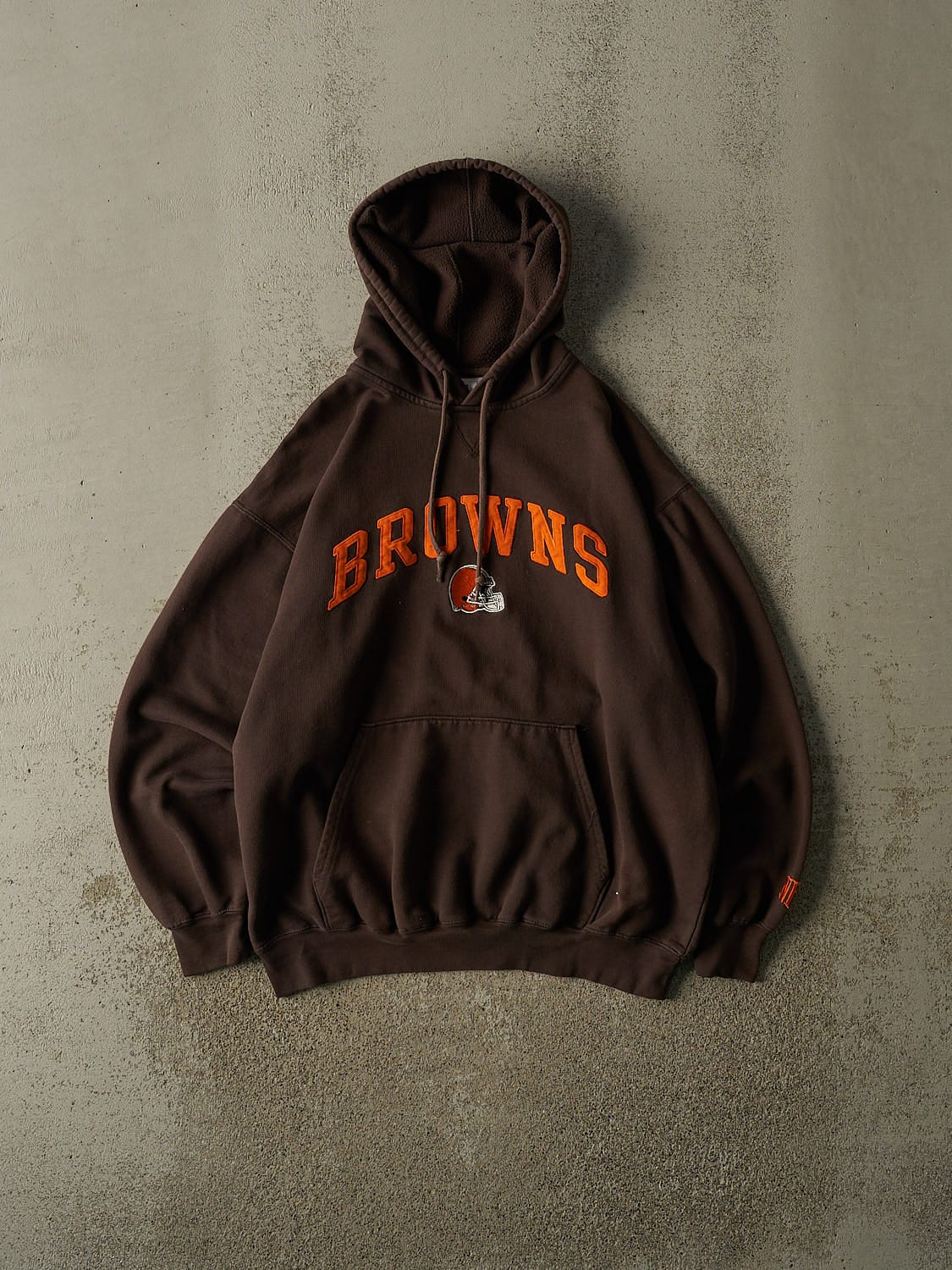 Vintage Y2K Brown Cleveland Browns Embroidered Hoodie (M/L)