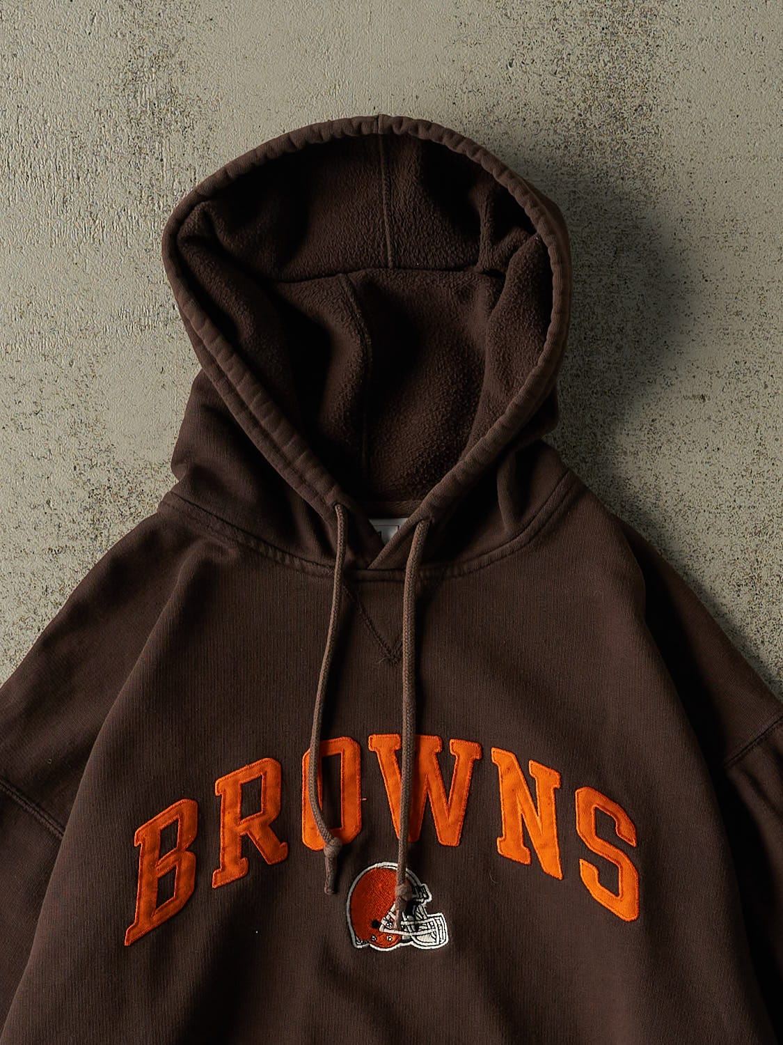 Vintage Y2K Brown Cleveland Browns Embroidered Hoodie (M/L)