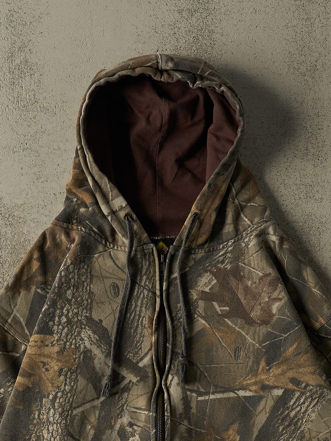 Vintage Y2K Camo Realtree Zip Up Hoodie (L/XL)