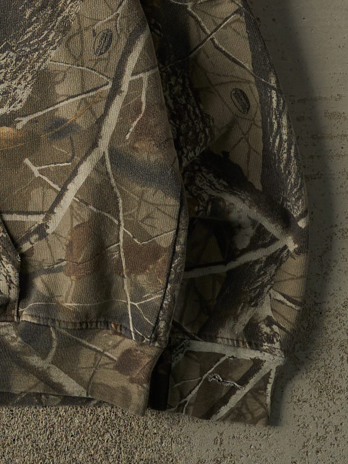 Vintage Y2K Camo Realtree Zip Up Hoodie (L/XL)