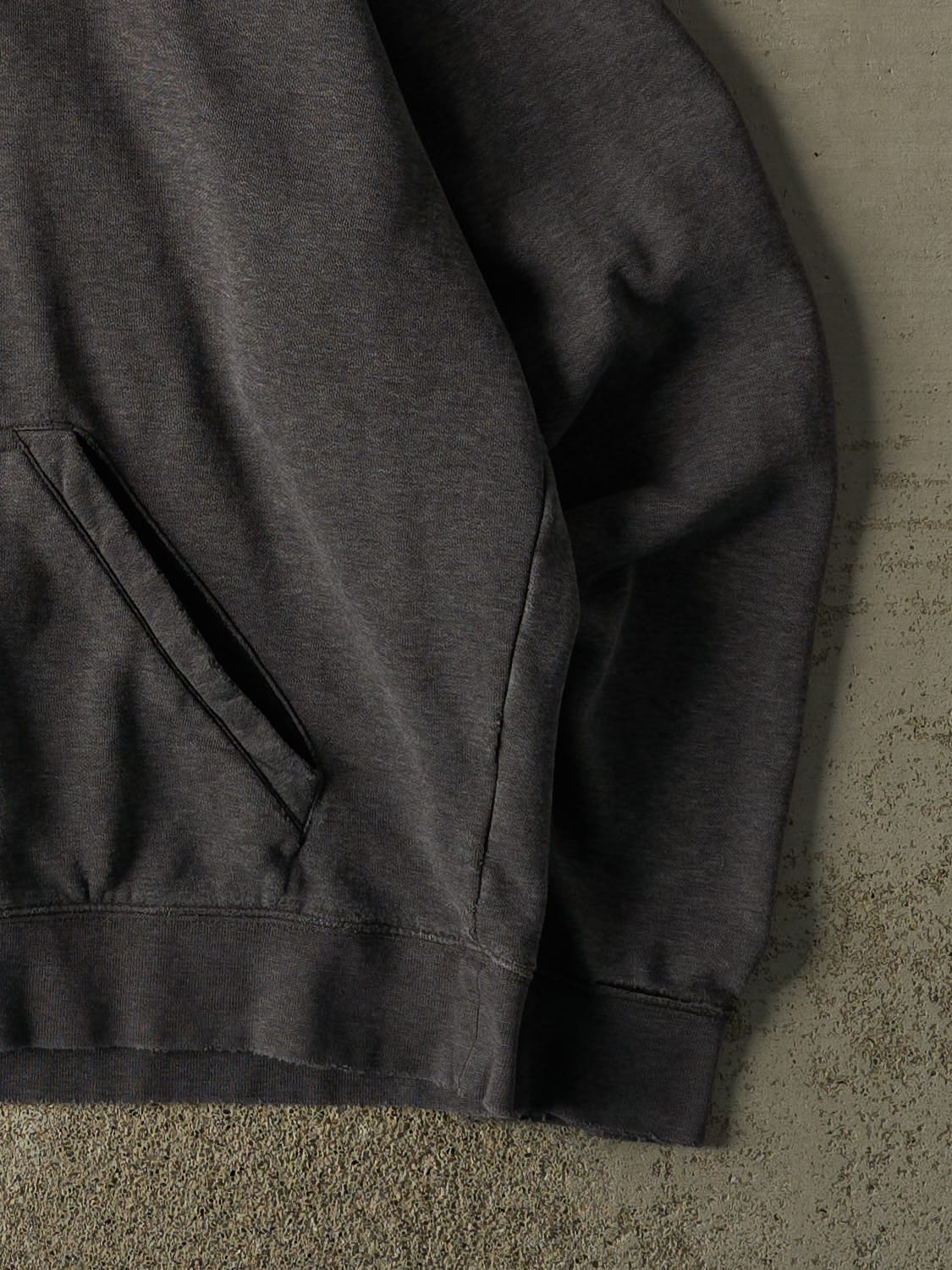 Vintage Y2K Charcoal Grey Nike Swoosh Hoodie (XL/XXL)