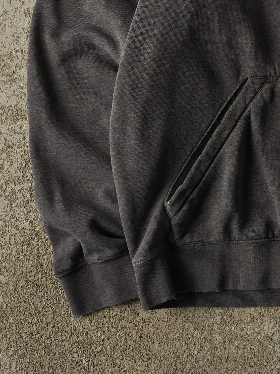 Vintage Y2K Charcoal Grey Nike Swoosh Hoodie (XL/XXL)