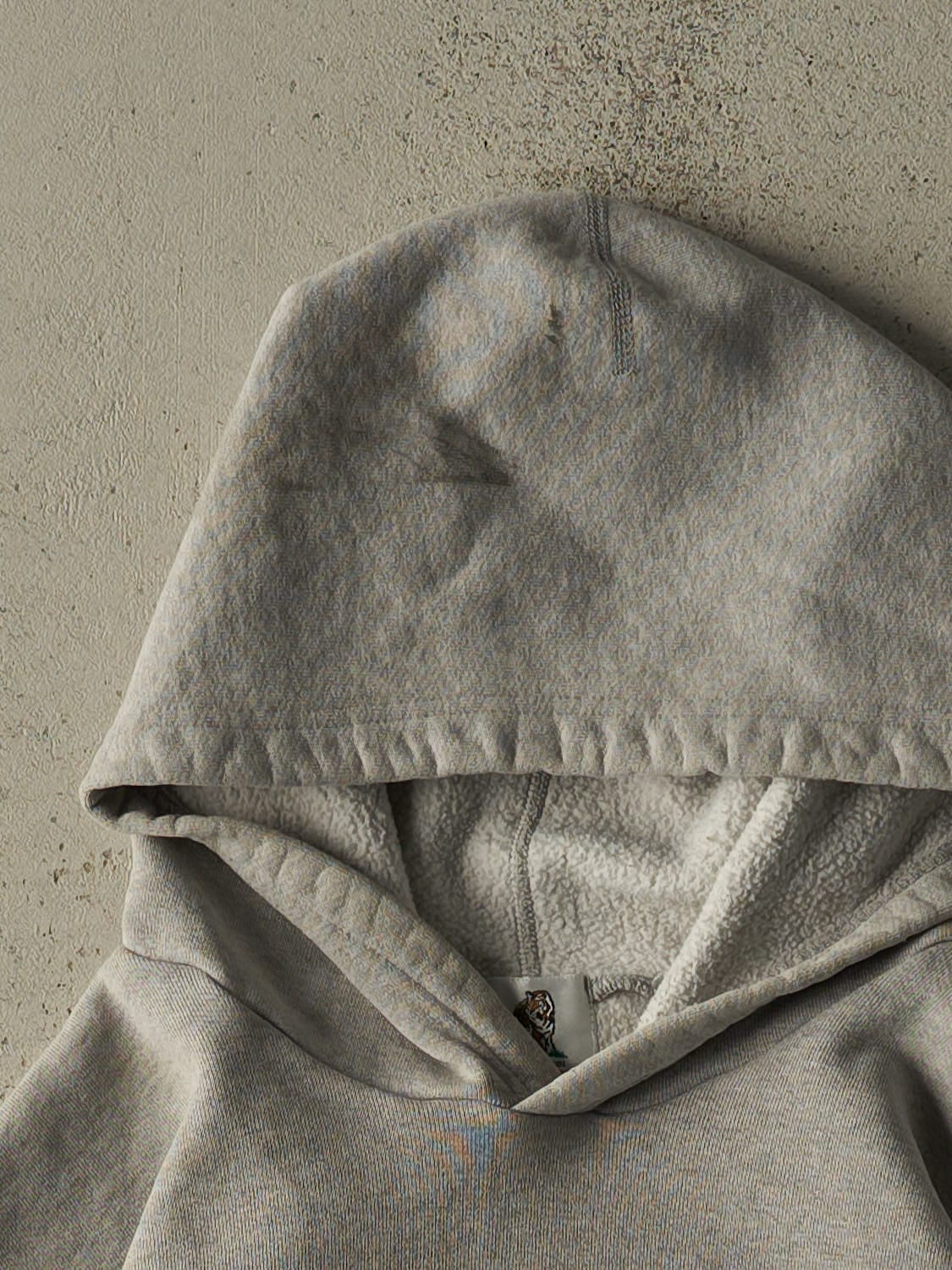 Vintage 90s Grey York University Embroidered Hoodie (S/M)