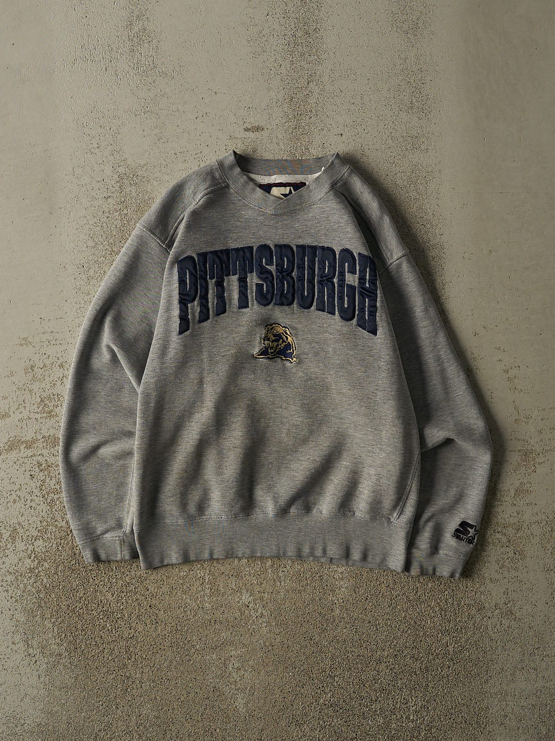 Vintage 90s Grey Pittsburgh University Panthers Crewneck (S/M)