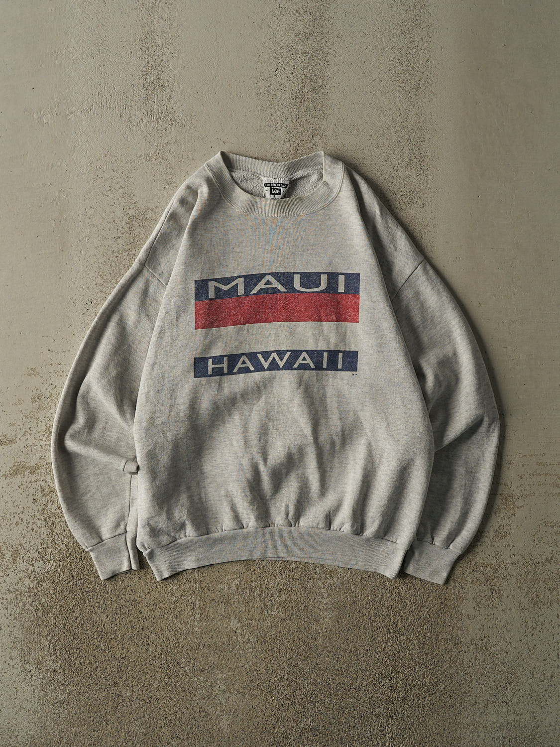 Vintage 90s Heather Grey Maui Hawaii Crewneck (M)