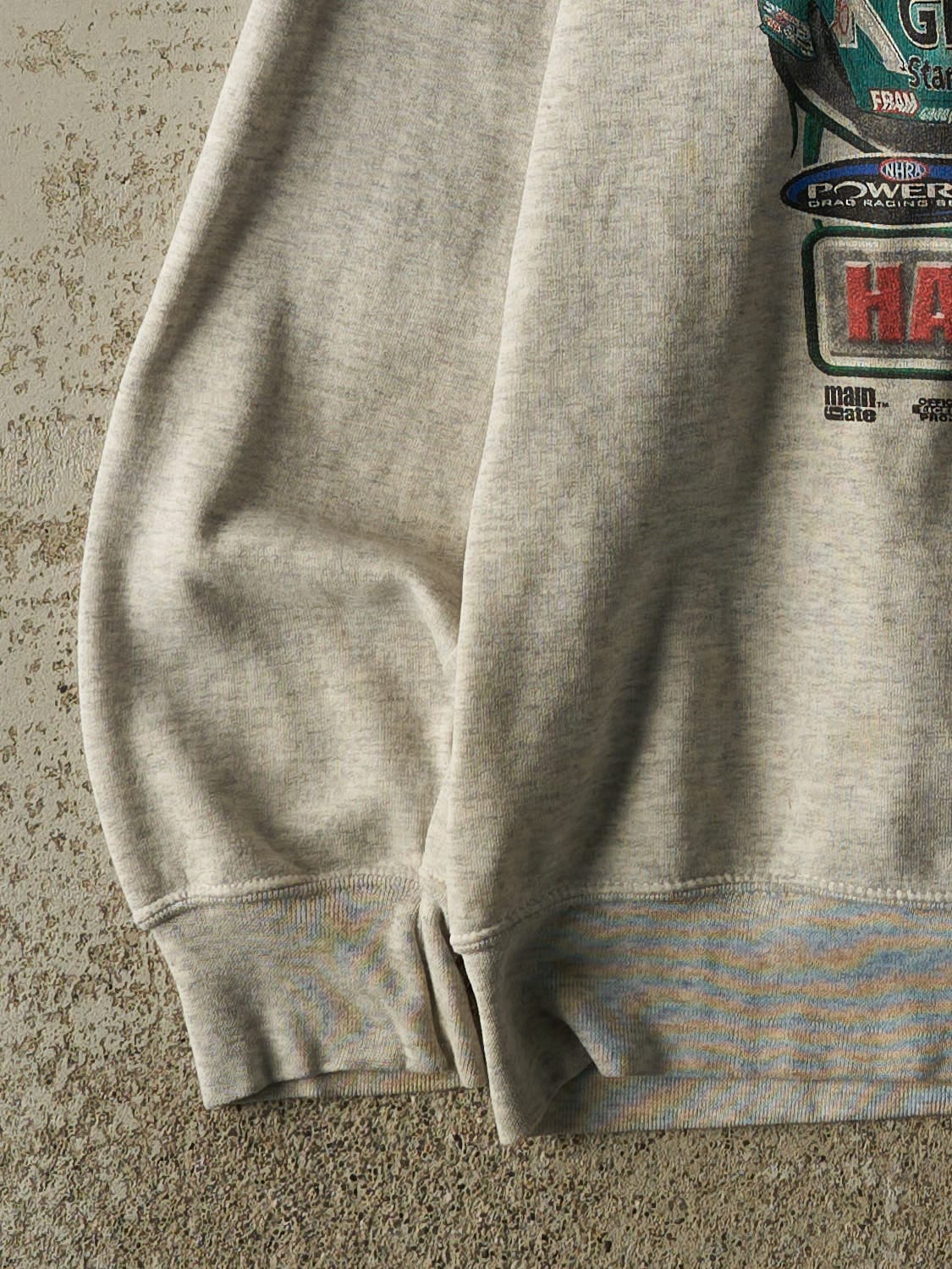 Vintage 05' Heather Grey John Force Racing Crewneck (XL/XXL)